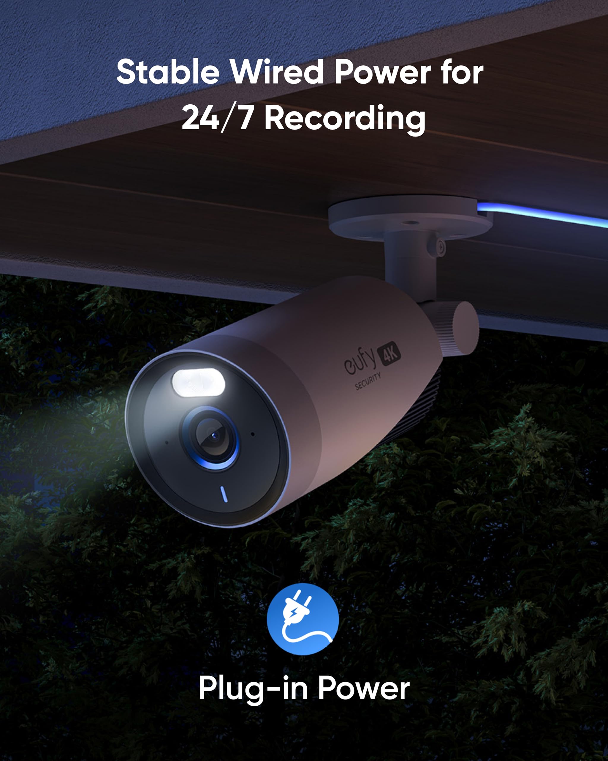 Eufy Security Eufycam E330 (Professional) 2 Cam Kit, 4K Outdoor Security Camera System, 24/7 Recording, Plug In, Wi Fi Nvr, Face