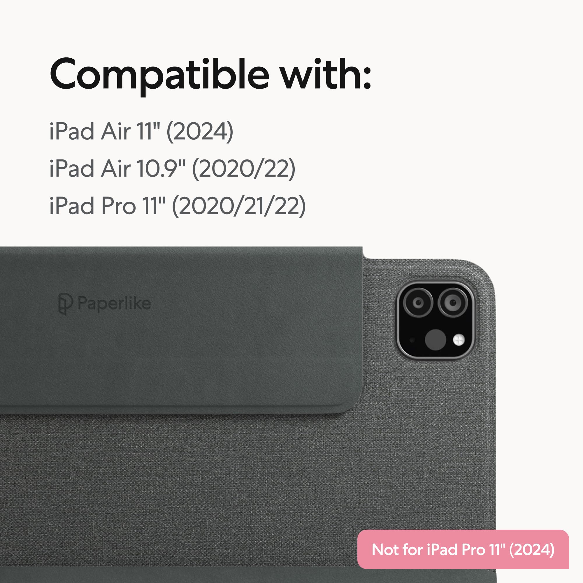 Paperlikes Folio Case For Ipad Pro 11'' (2020/21/22), Ipad Air 11'' (2024) & Ipad Air 10.9'' (2020/22)   Magnetic, Lightweight,
