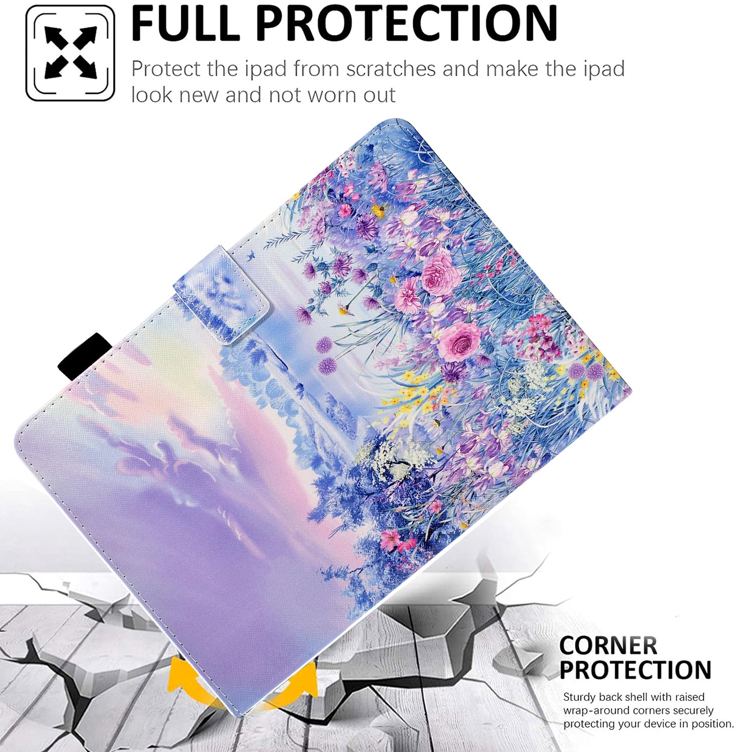 Case For Galaxy Tab A9+/A9 Plus 11 Inch 2023 (Sm X210/X216/X218), Funut Pu Leather Folio Cover Multi Angle Stand With Auto Wake/