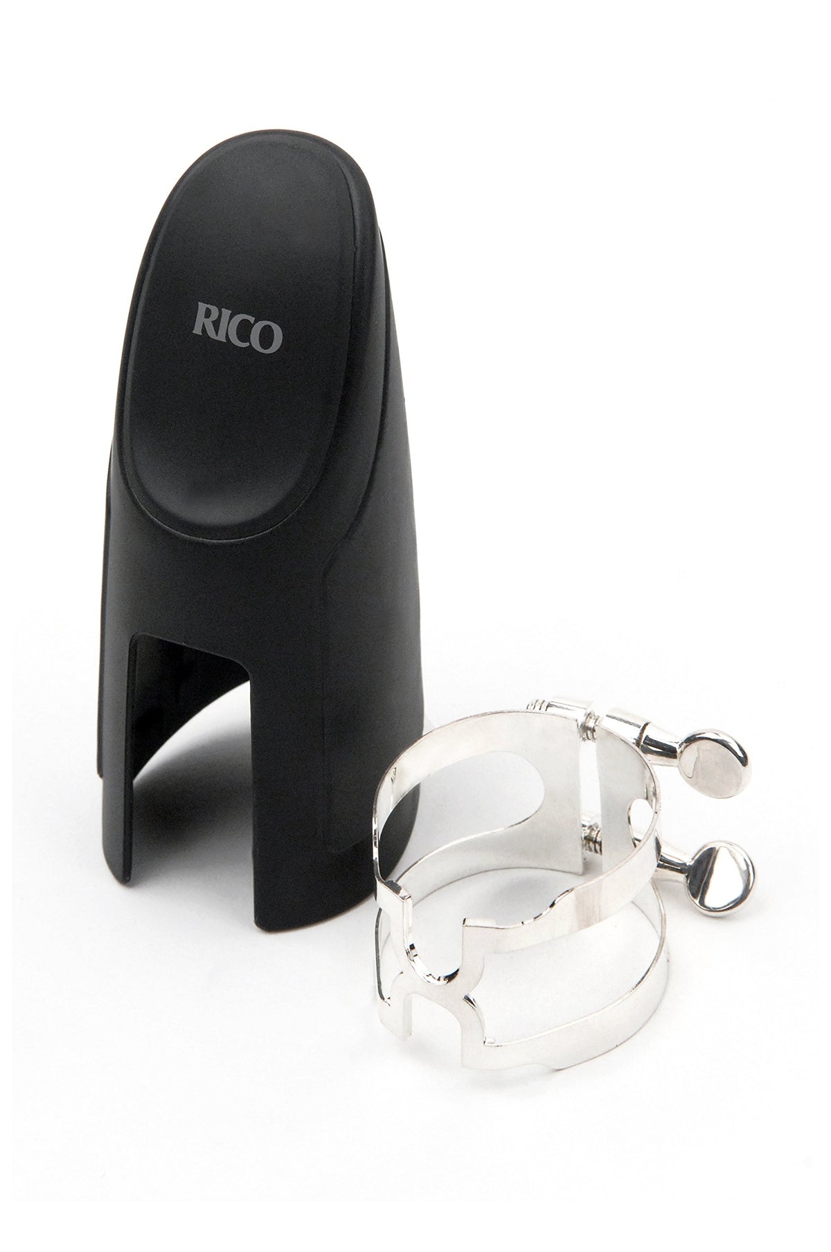 D'Addario H Ligature & Cap, Bass Clarinet For Selmer Style Mouthpieces, Silver Plated (Hbc1S)