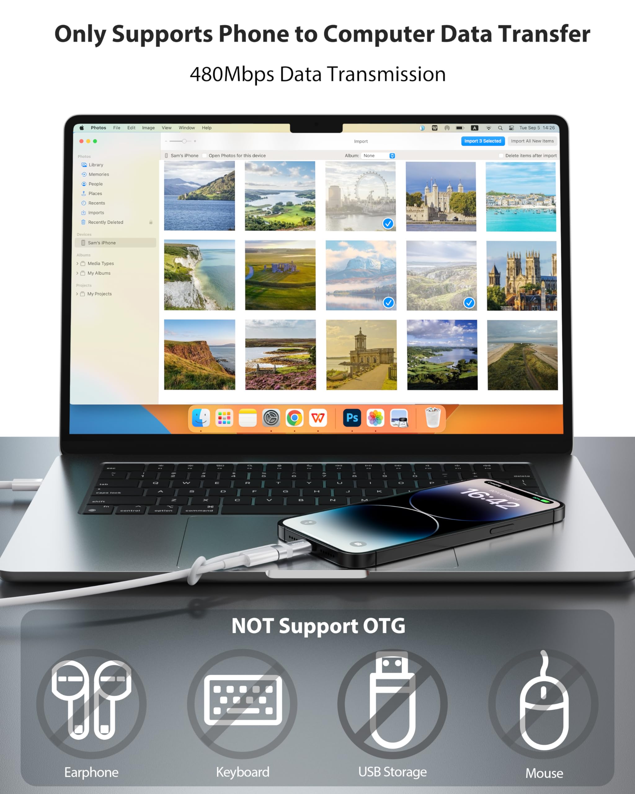 Boutop [Mfi Certified] 36W Usb C To Lightning Adapter, Support Pd Fast Charging Compatible With Iphone Ipad Airpods, With Anti L