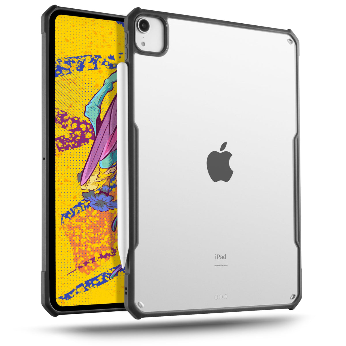Tineeowl Ipad Air 13 Inch Case (2024) M2, Ultra Thin, Matte Clear Case, Flexible Tpu Absorbs Shock, Supports Apple Pencil Wirele