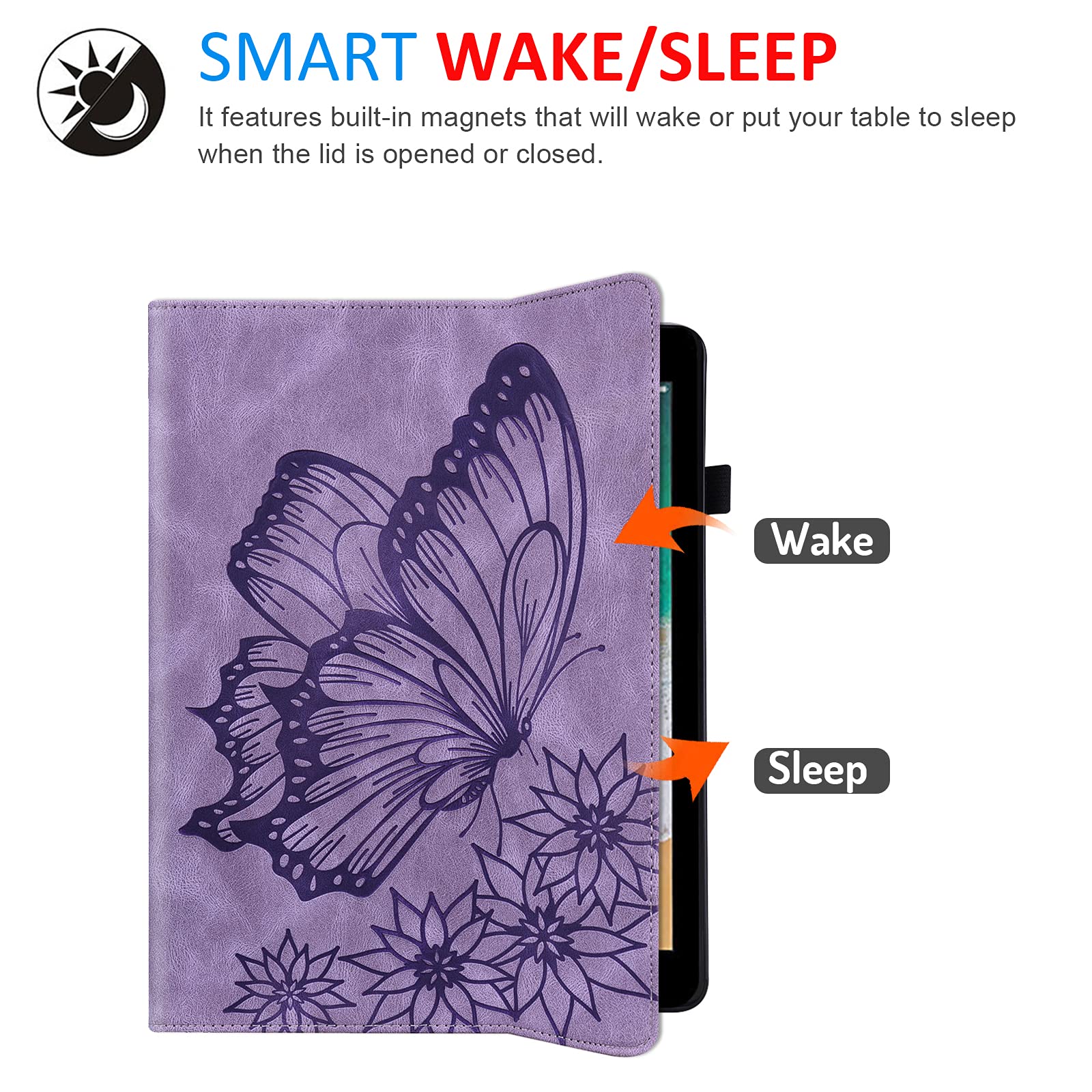 Dteck For Ipad 6Th/5Th Generation Case 9.7'' 2018/2017, Ipad Air 2/1 Case 9.7'' 2014/2013, Cute Cartoon Folio Case With Auto Sle