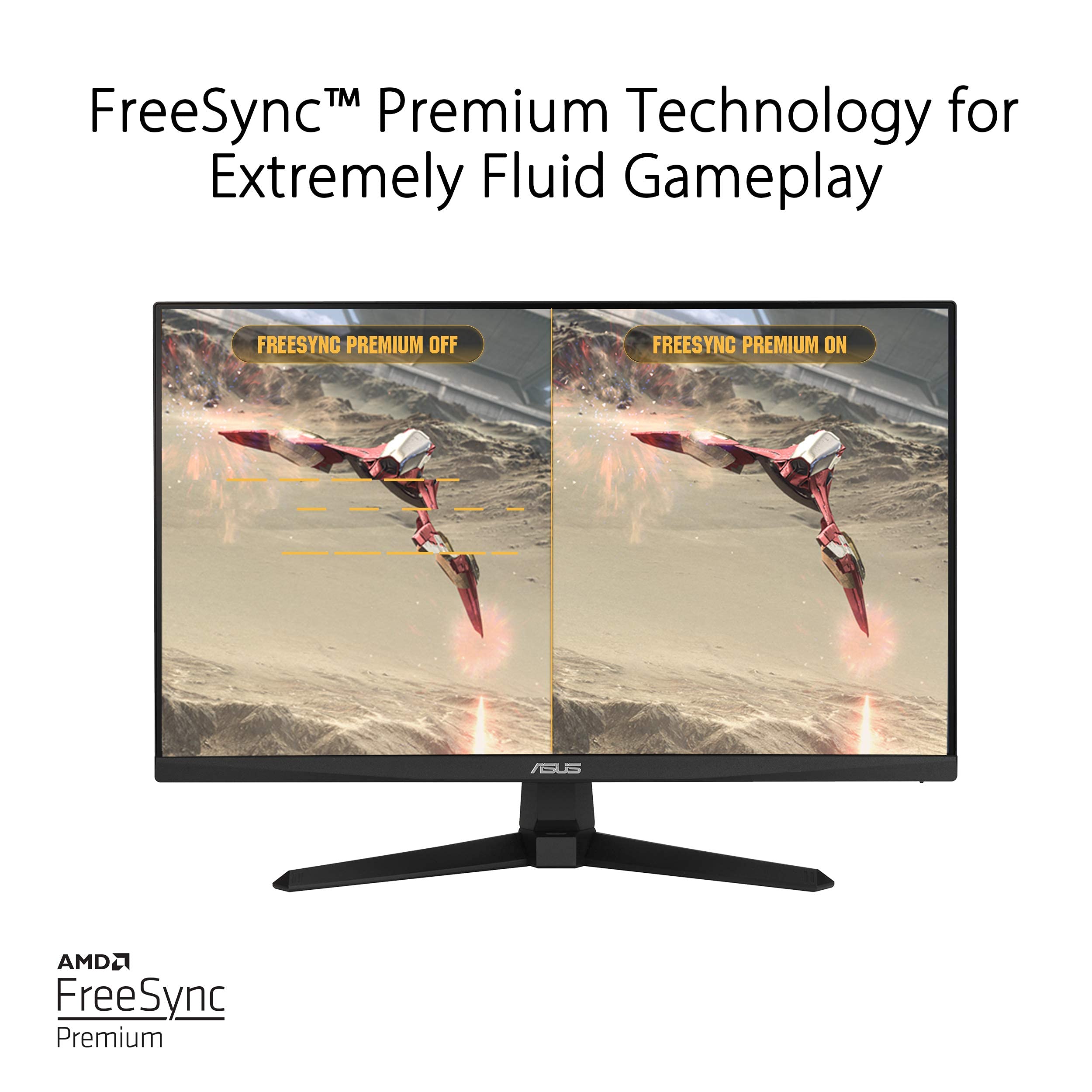 Asus Tuf Gaming 23.8    1080P Monitor (Vg249Q1A) - Full Hd, Ips, 165Hz (Supports 144Hz), 1Ms, Extreme Low Motion Blur, Speaker,