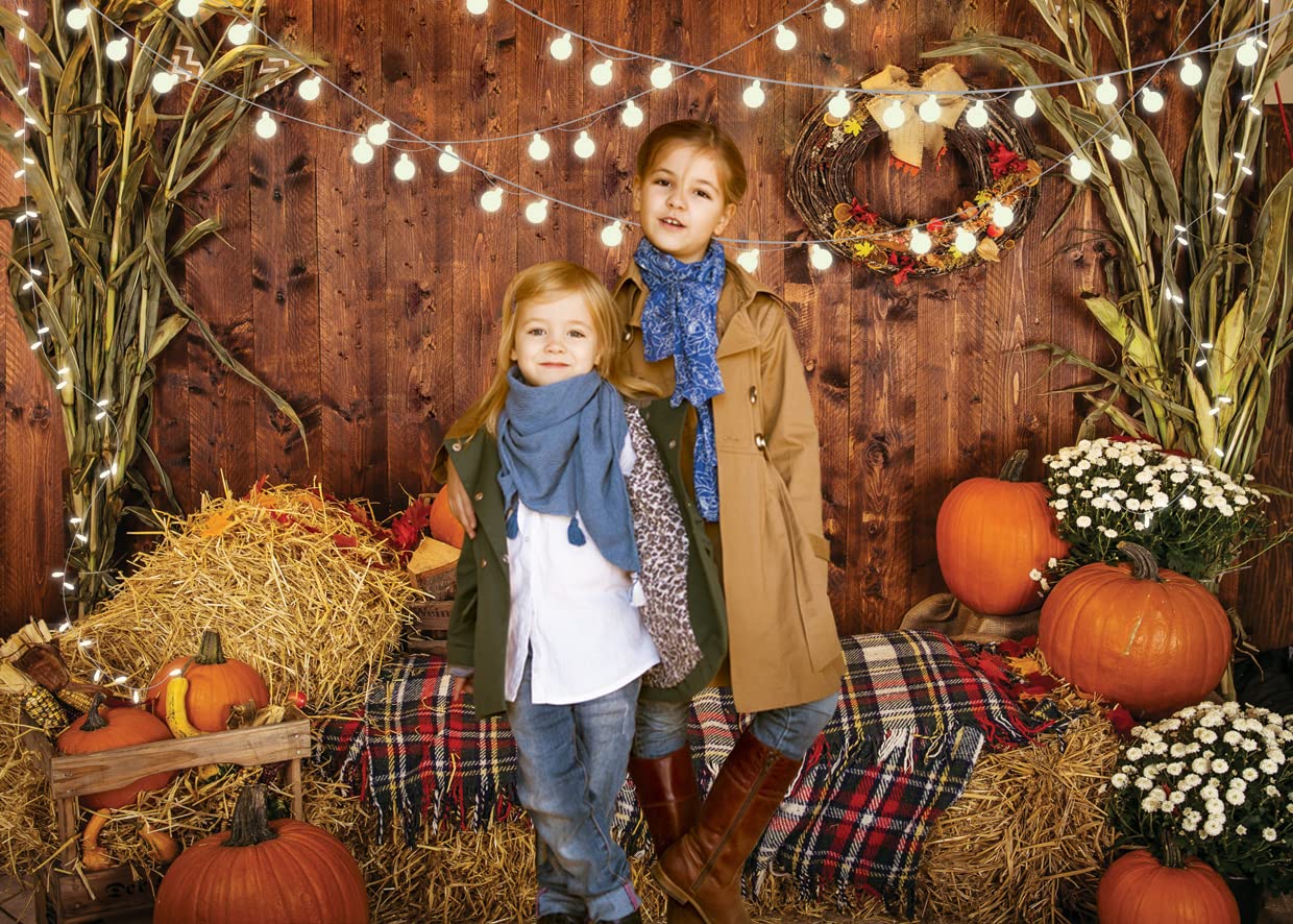 Wolada Fall Backdrops For Photoshoot Fall Backdrop Fall Festival Backdrop Fall Photo Backdrop Farm Backdrop Thanksgiving Backdrop 7X5Ft 12480