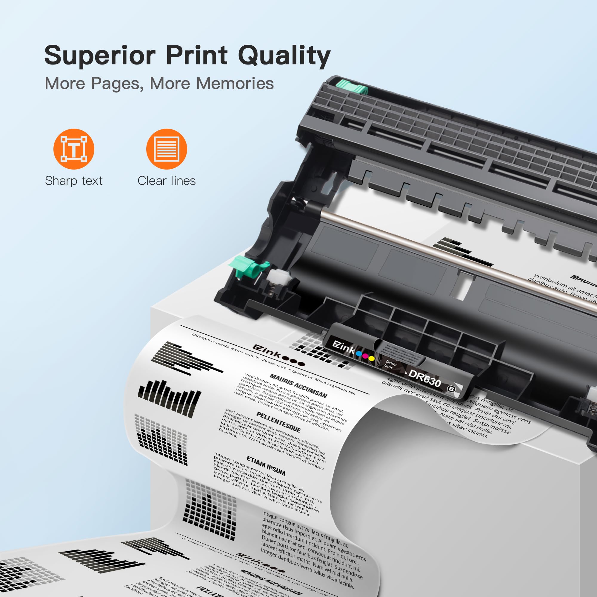 E Z Ink (Tm Compatible Drum Unit (Not Toner) Replacement For Brother Dr630 Dr 630 Compatible With Hl L2300D Hl L2320D Hl L2340Dw