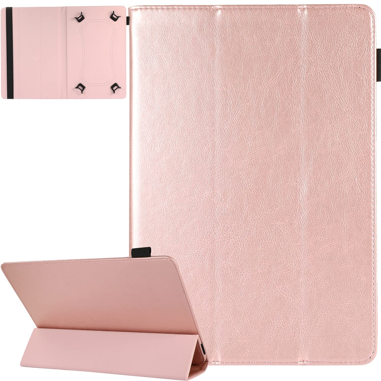 Jzcreater 10 Inch Tablet Case, Universal 10 10.1 Inch Android Tablet Cover, Multi Angle Viewing Stand Case For 9.5 10.5 Inch Tab