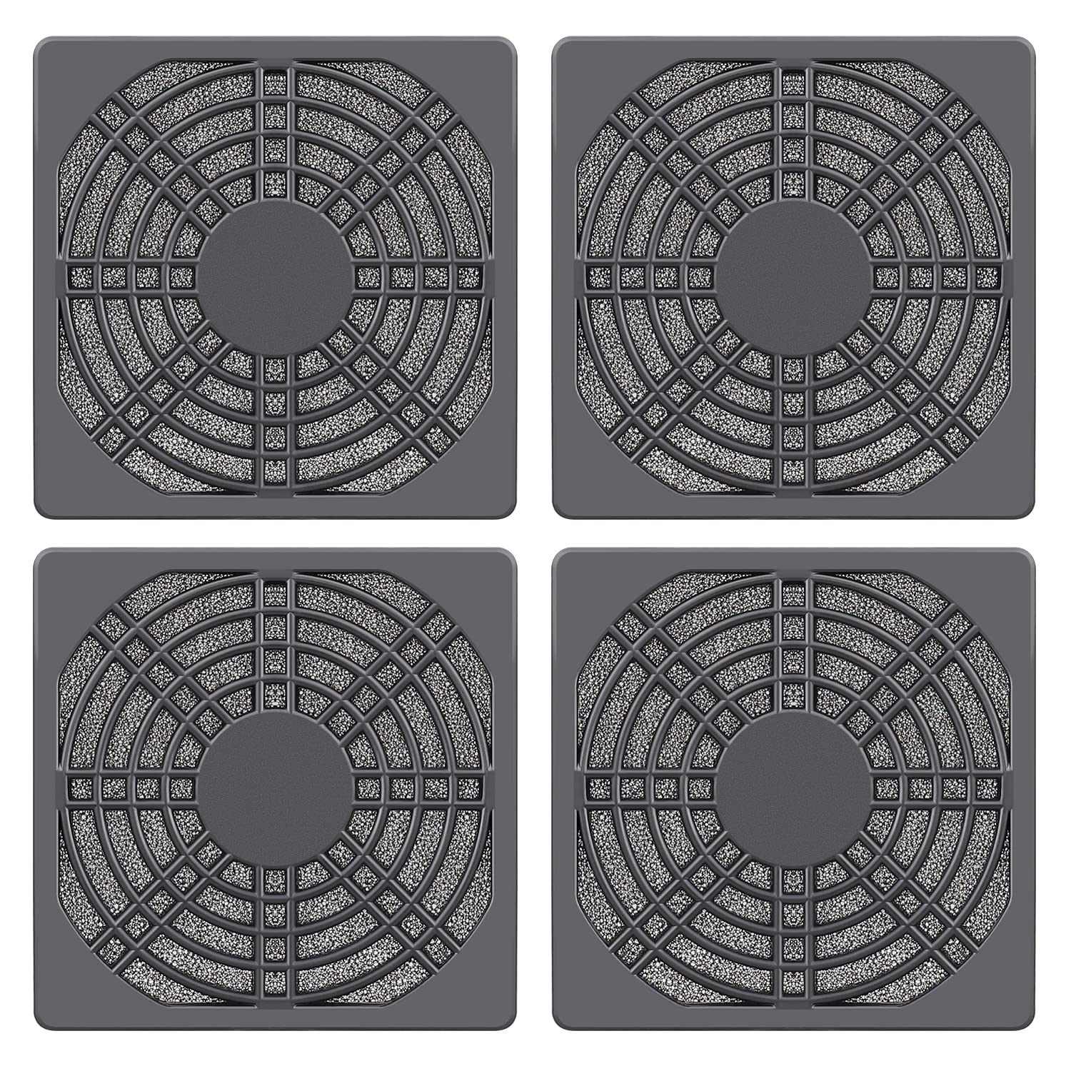 Wathai 80MM PC Fan Dust Filter Cover Computer Mess 4 Pack