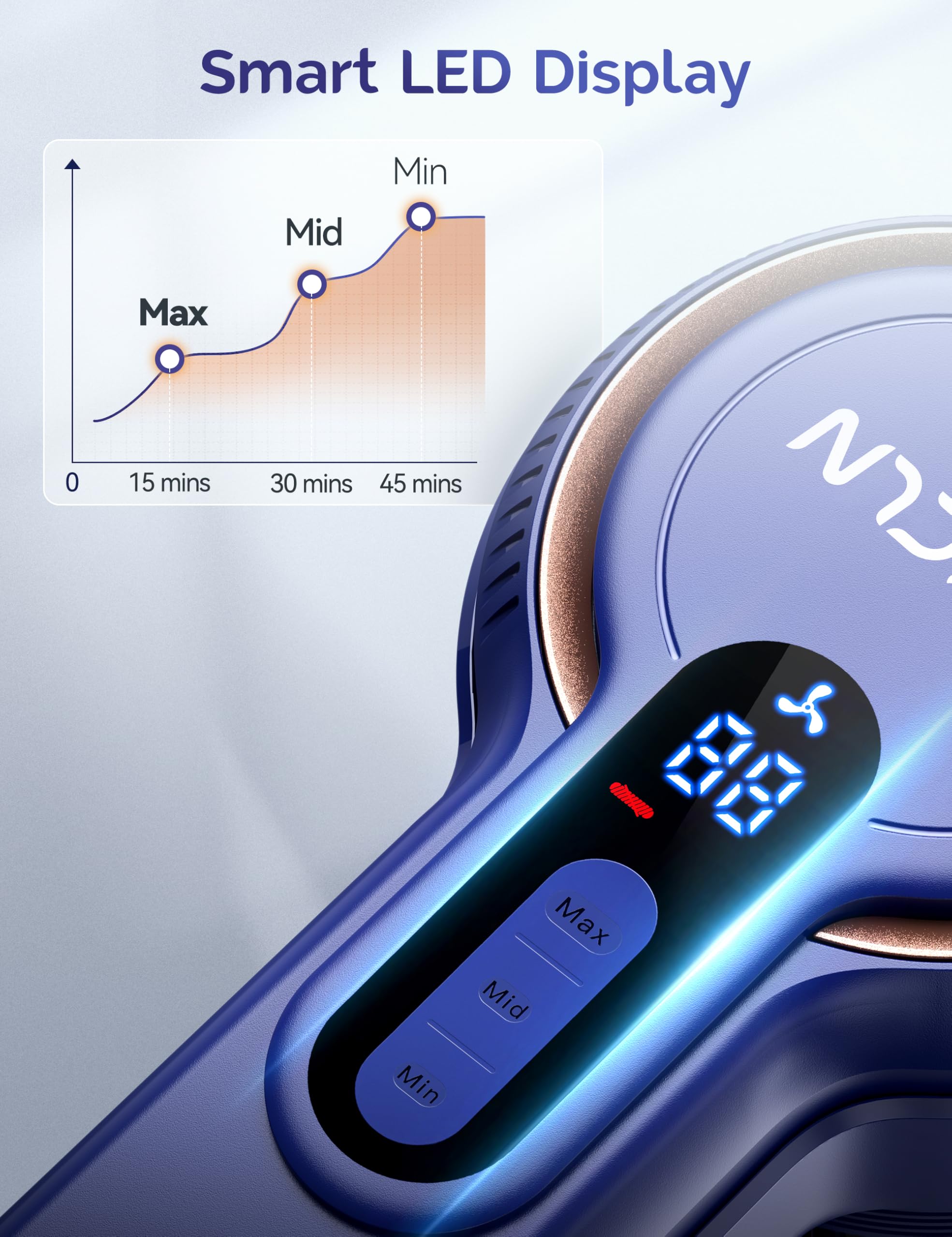 Cordless Vacuum Cleaner, 23Kpa Powerful Lightweight Stick Vac With Led Headlights, 3 Modes, 45 Mins Runtime, Rechargeable Portab