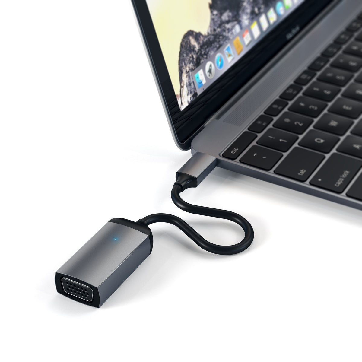 Satechi Usb C To Vga Adapter, Thunderbolt 3/4 To Vga Cable, Vga To Usbc Converter For Monitor 1080P @60Hz, Compatible With Macbo