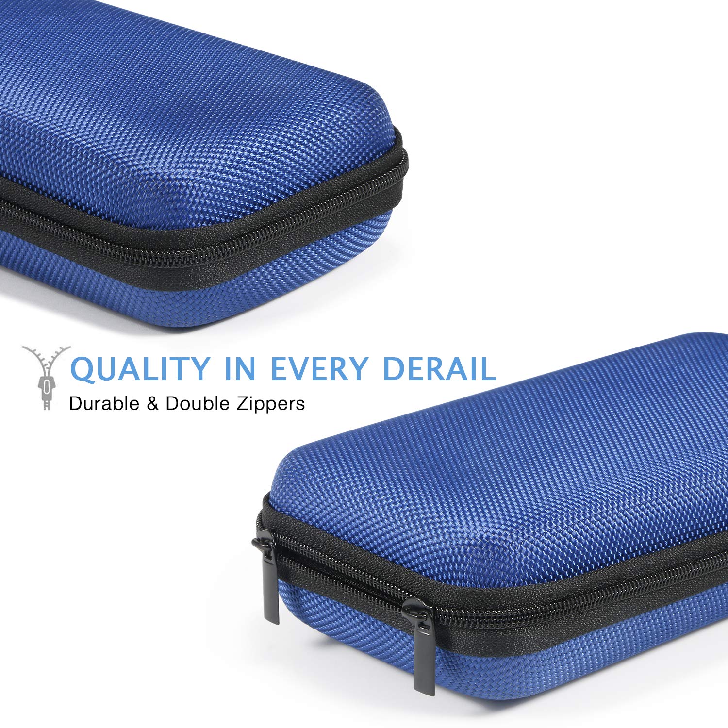 Glcon Portable Protection Hard Eva Case For External Battery, Cell Phone, Gps, Hard Drive, Usb/Charging Cable, Small Carrying Ba