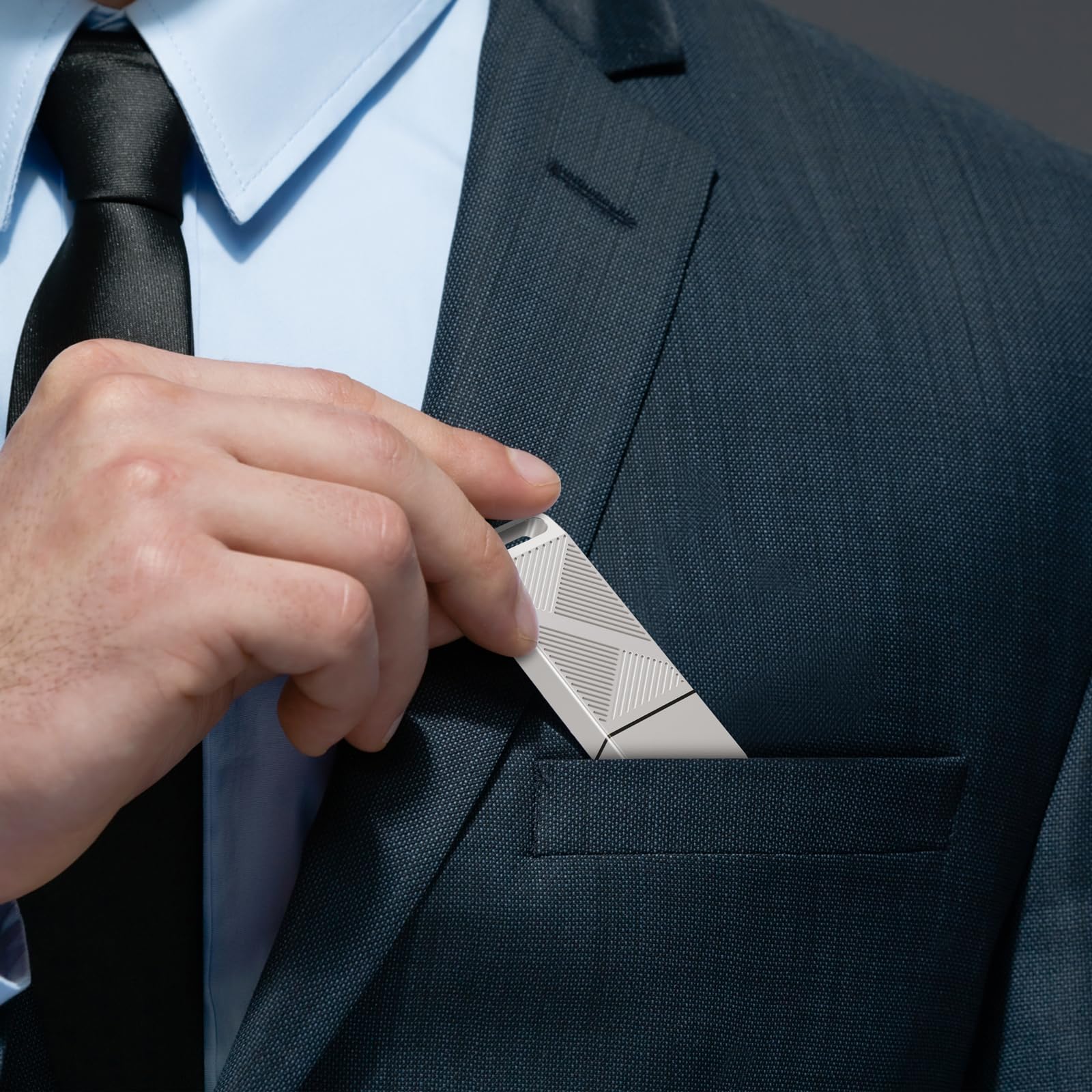 Eastbull Fat32 Usb2.0 Usb Flash Drive 16Gb, Fast Speed Thumb Drive Metal Pen Drive 16 Gb Usb 2.0 Memory Stick For Storage And Backup (Silver, Not Included Adapter)