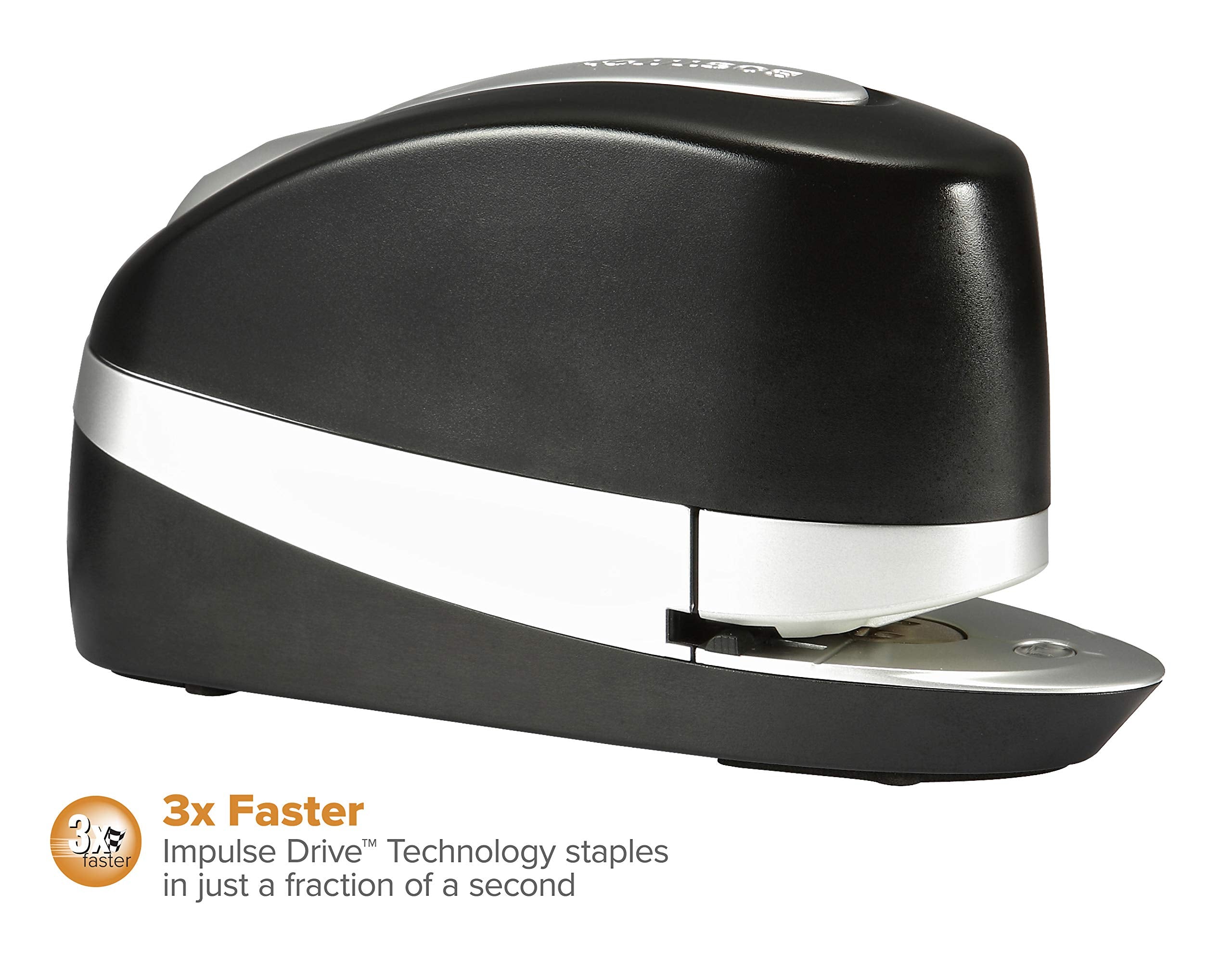 Bostitch Office Impulse 20 Sheet Executive Electric Stapler   Heavy Duty, No Jam, (20Suite Blk), Black/Silver
