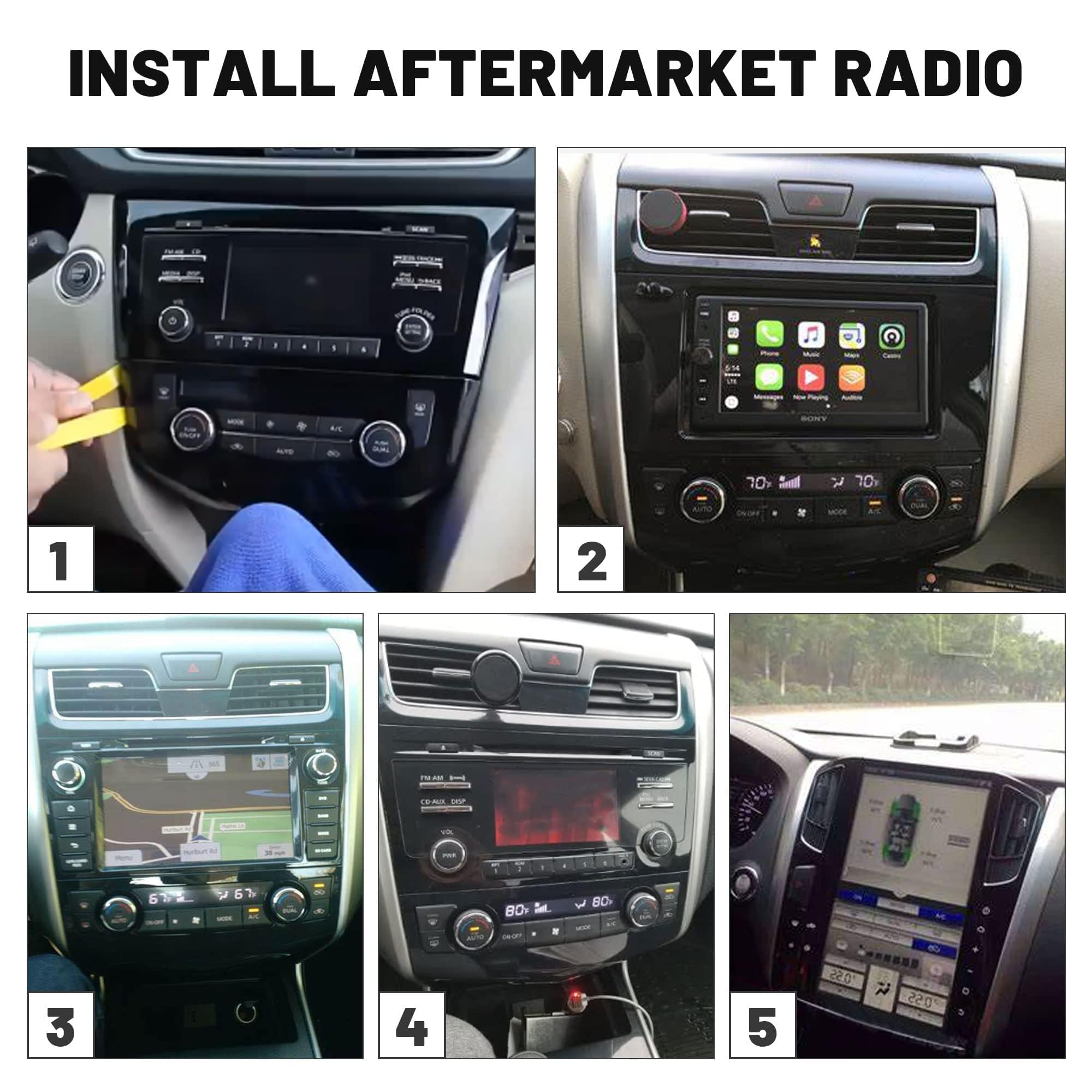 Nuith Radio Wiring Harness Connector Replacement For Nissan 2007 2019,Infiniti 2008 2013,Subaru 2008 2013 With Antenna Adapter P