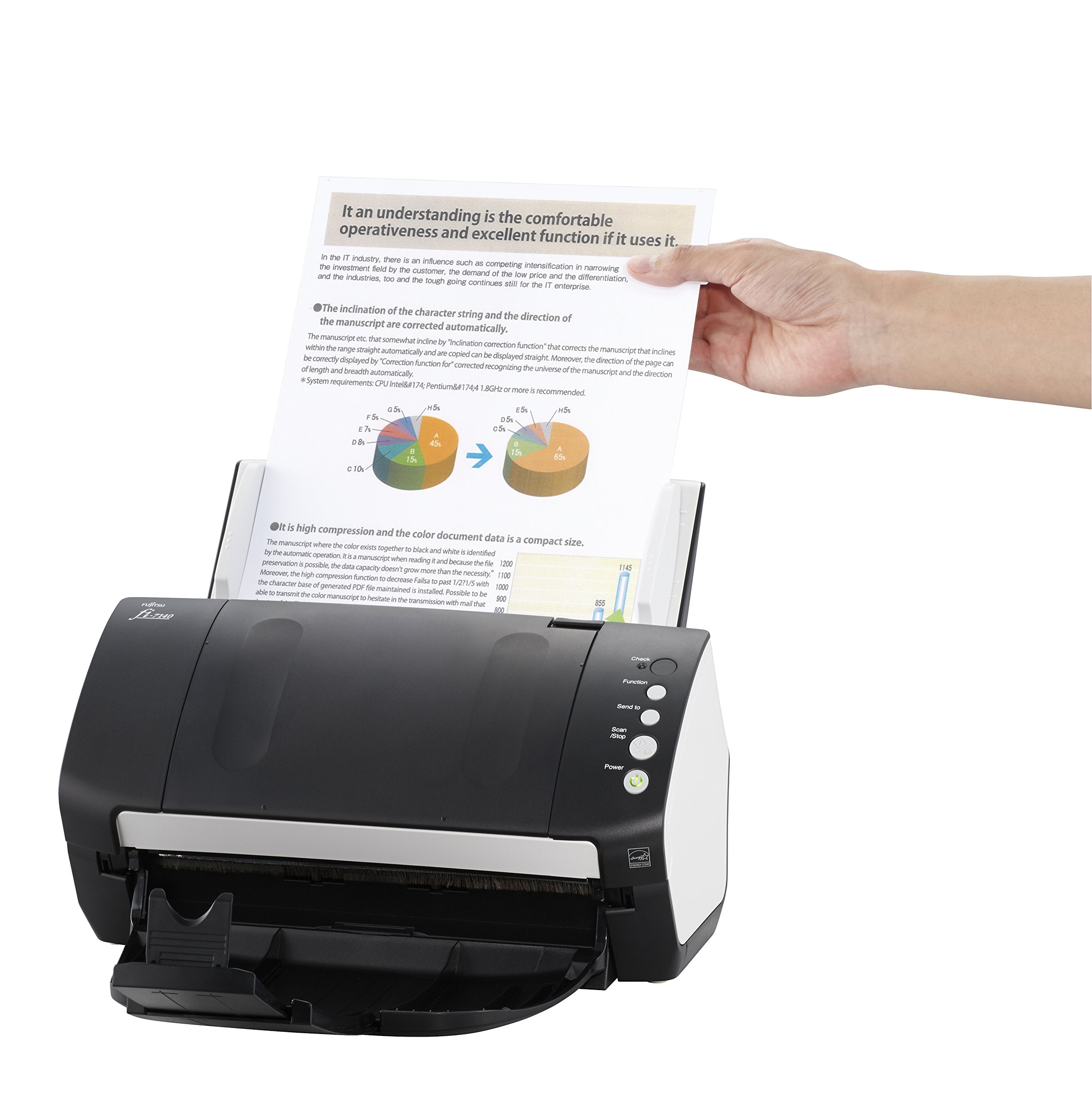 Fujitsu Fi-7140 Document Scanner, Pa03670-B101