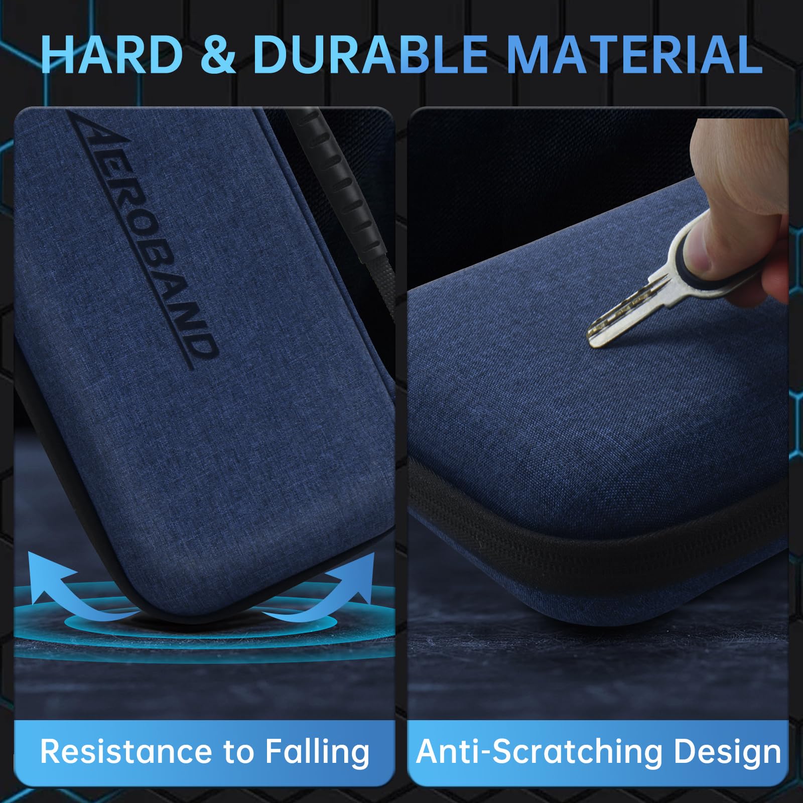 Aeroband Electric Air Drumsticks Storage Bag Case For Pocketdrum 2 Plus, Electronic Drum Sticks Sets, Drum Kit