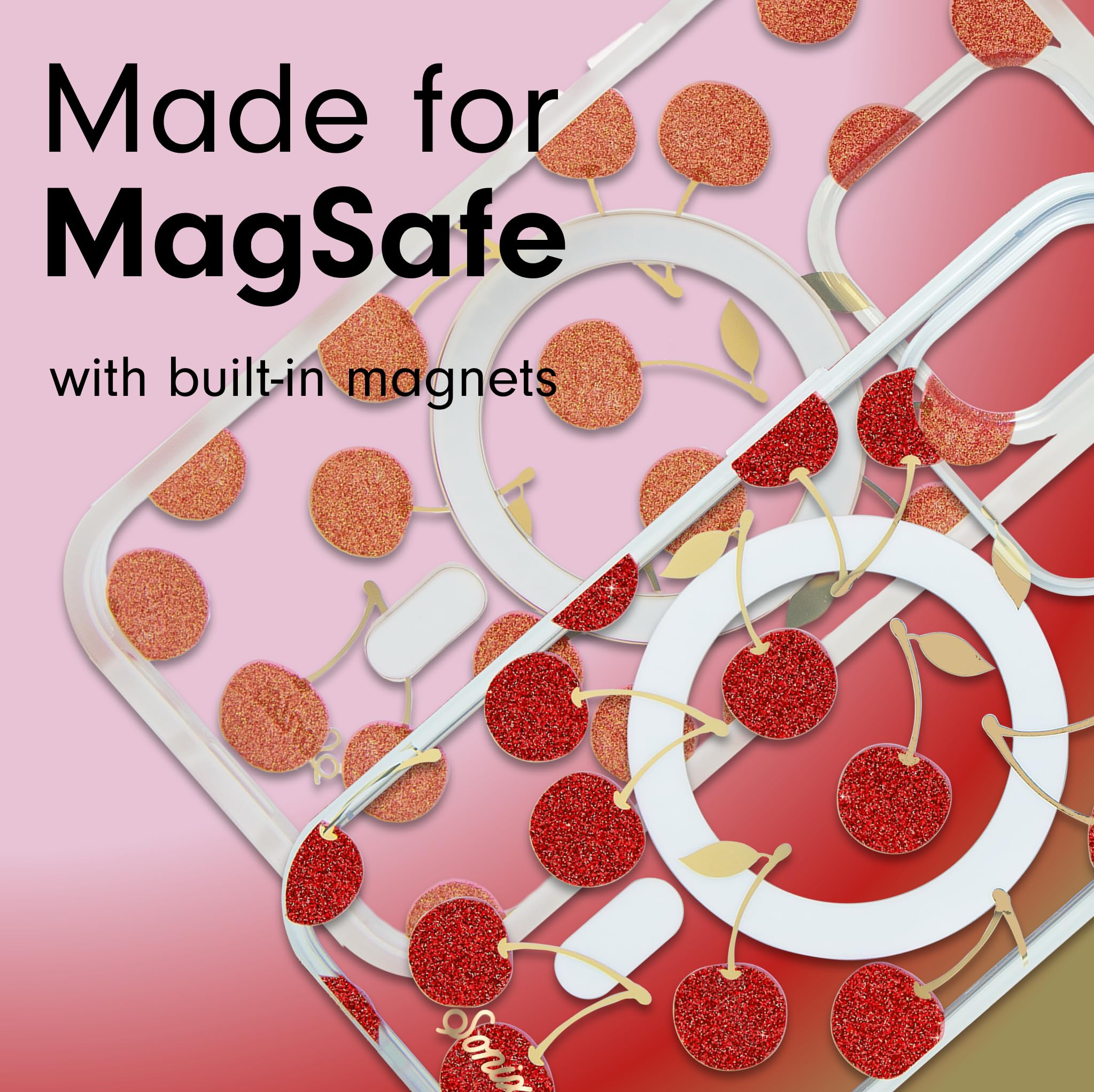 Sonix Case For Iphone 15 Pro Max | Compatible With Magsafe | 10Ft Drop Tested | Cherry On Top