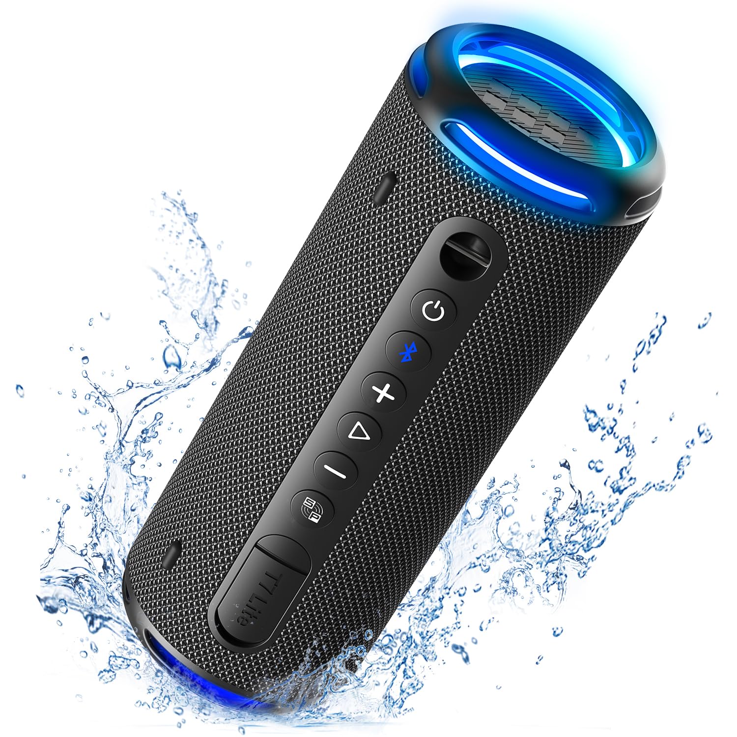 Tronsmart T7 Lite 24W Portable Bluetooth Speaker, Enhanced Bass, Rainbow Light Show, 24H Playtime, Ipx7 Waterproof, Wireless Ste