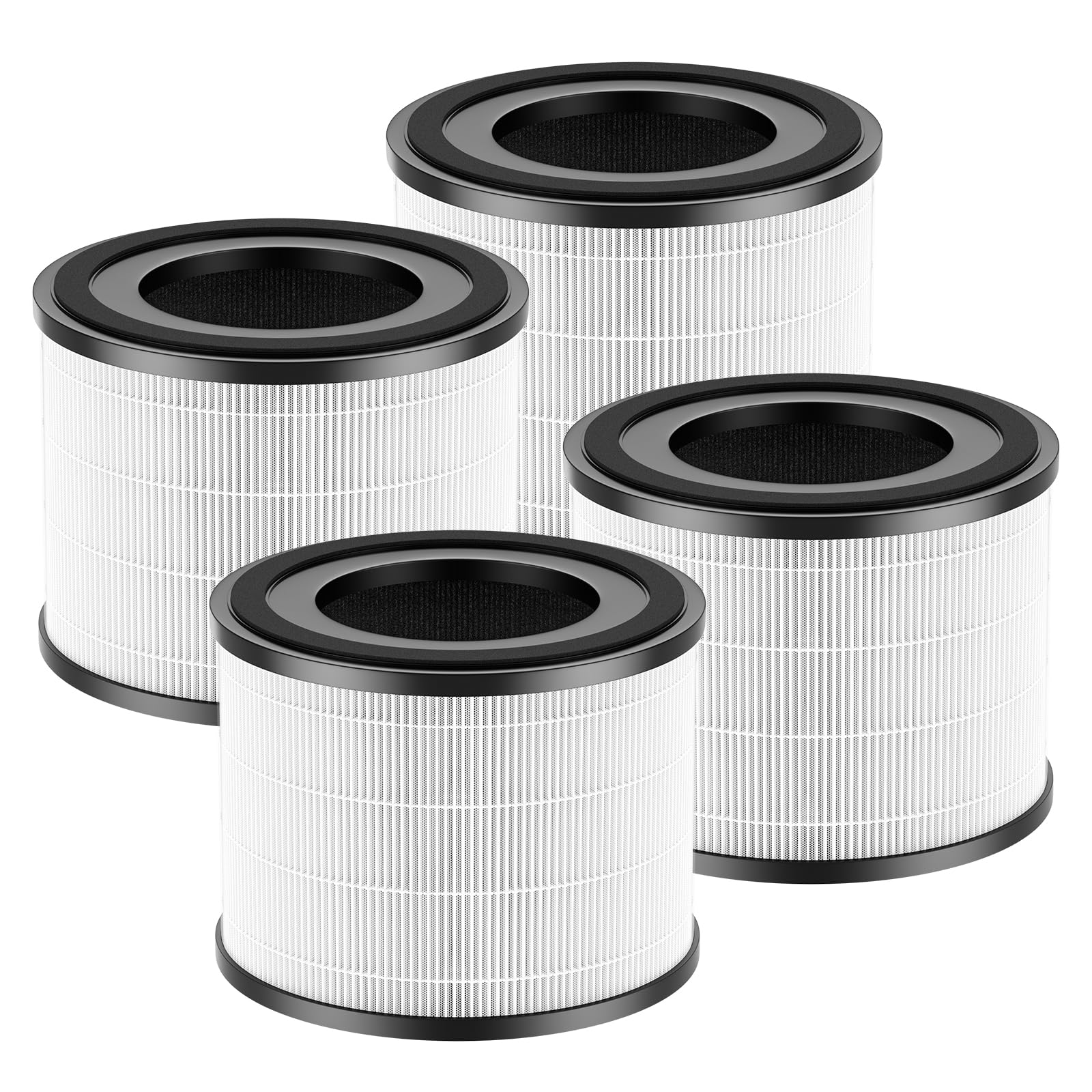 4 Pack Ap S0610L Replacement Filter Compatible With Mooka Ap S0610L Air Purifier, H13 True Hepa Filter, 3 Stage Filtration Syste