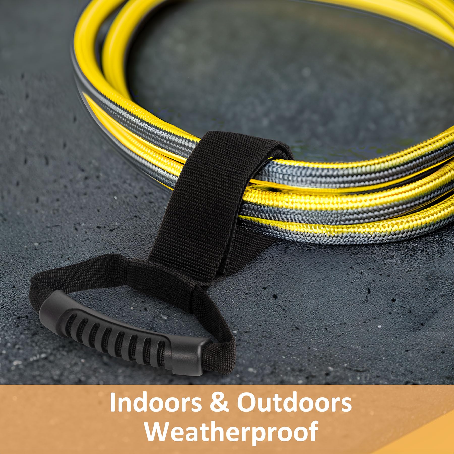 Easy Carry Storage Straps (2 Pack) Heavy Duty Hook And Loop Cord Carrying Strap Organizer With Handle For Pool Hoses, Garden Hos