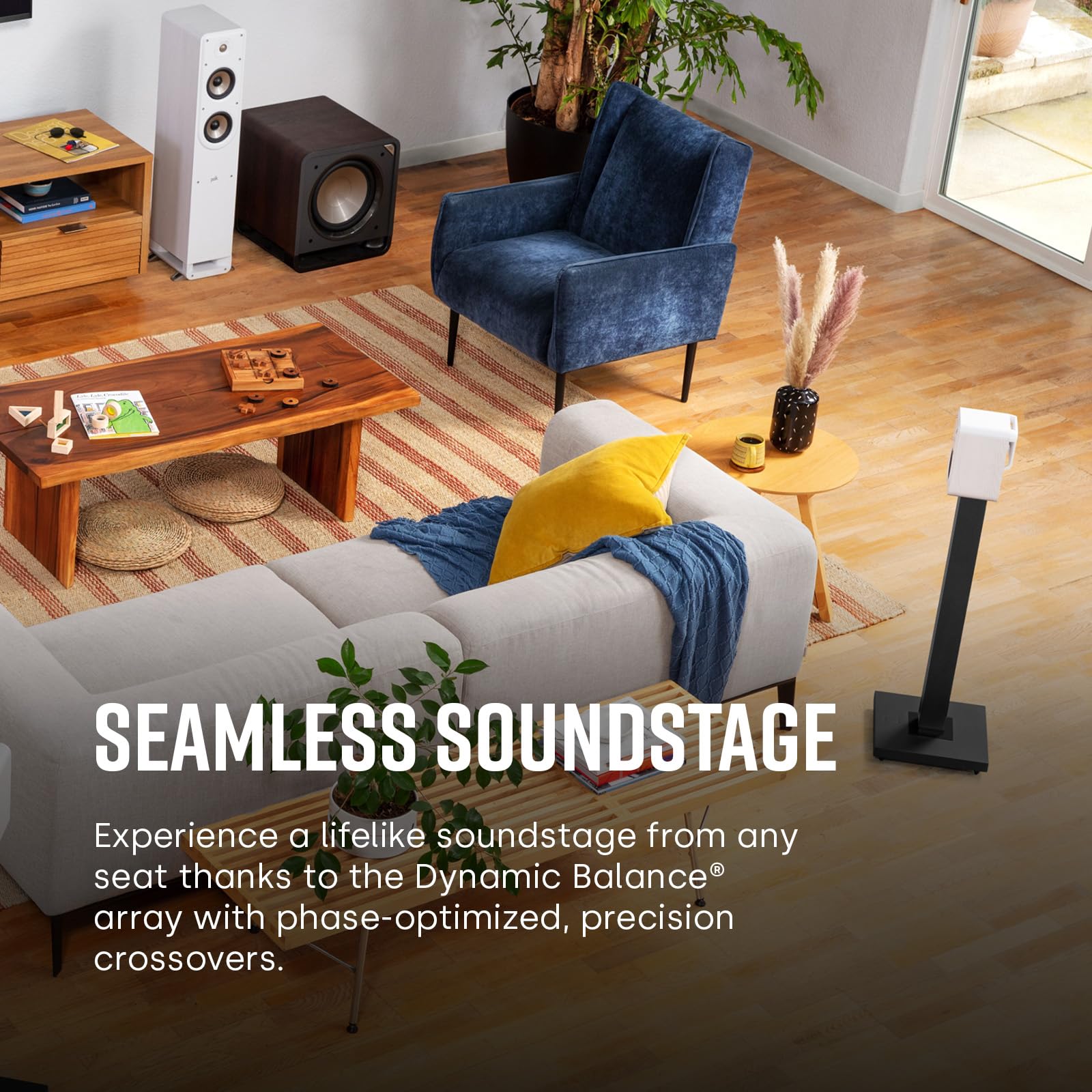 Polk Signature Elite Es10 Surround Loudspeaker   Hi Res Audio Certified, Dolby Atmos & Dts:X Compatible, 1'' Tweeter & 4'' Woofe