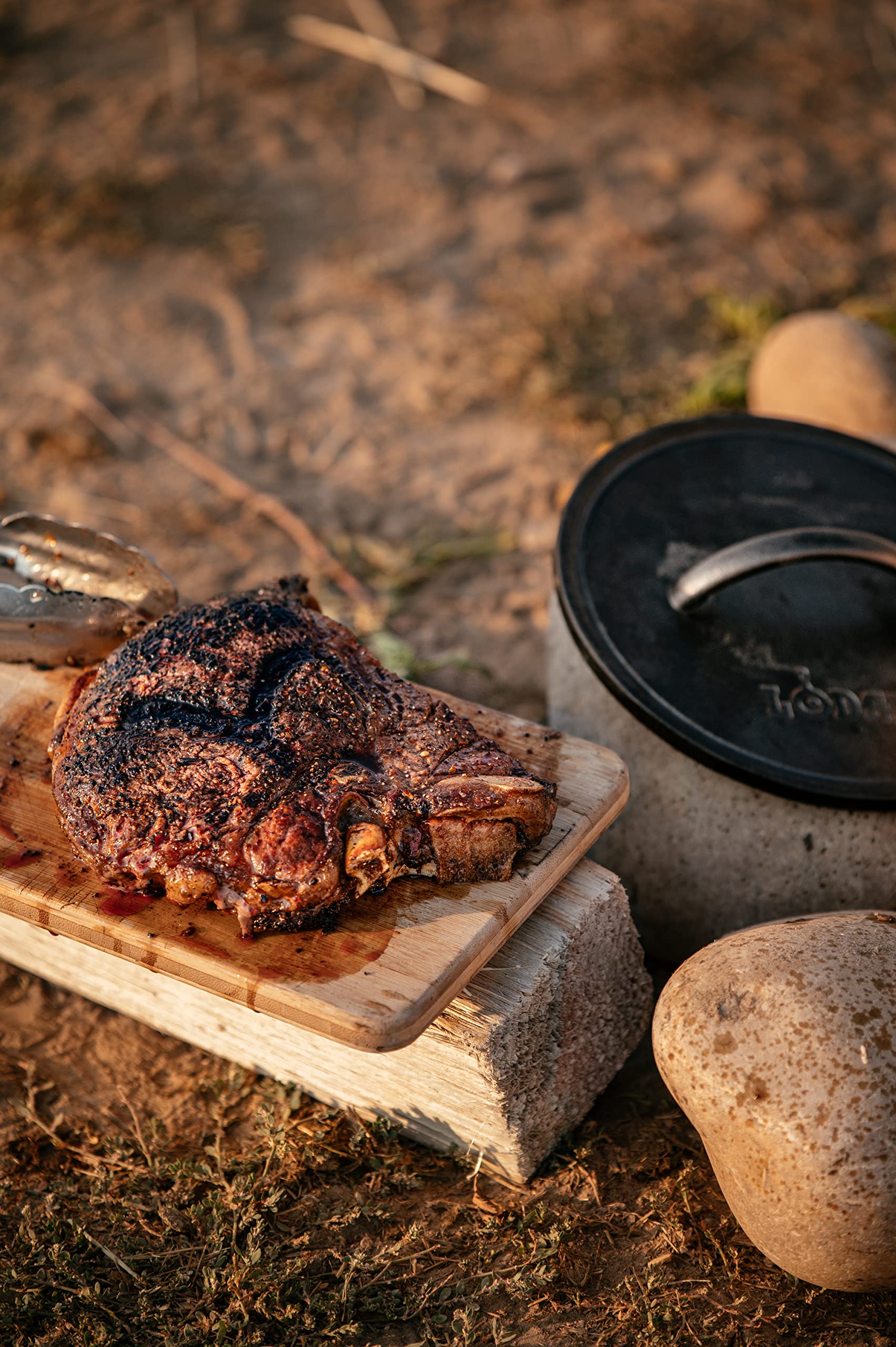 Lodge Yellowstone - 8 Round Grill Press, Power Y Design