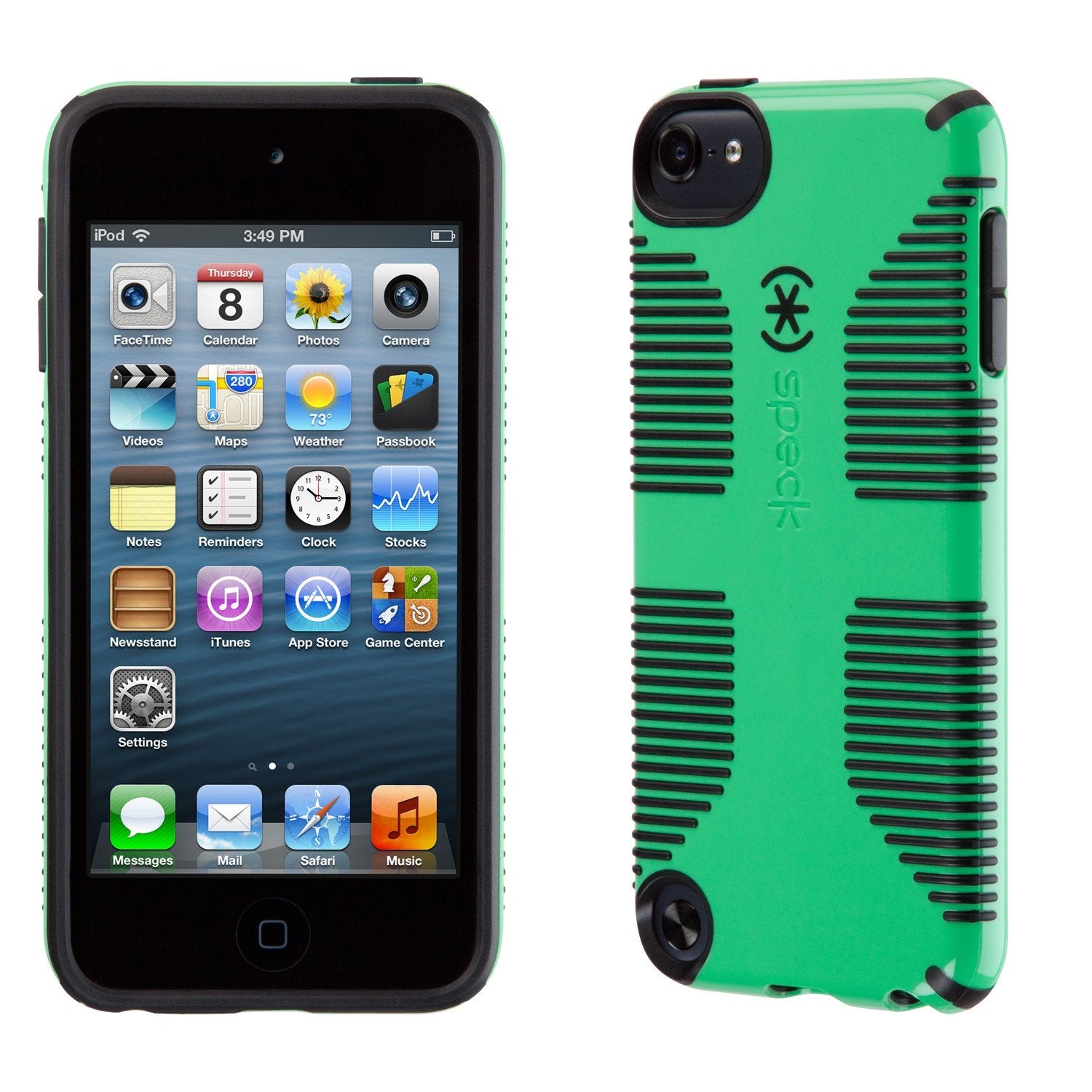 Speck Products CandyShell Grip Case for iPod Touch 5 (Sour Apple Green/Black)