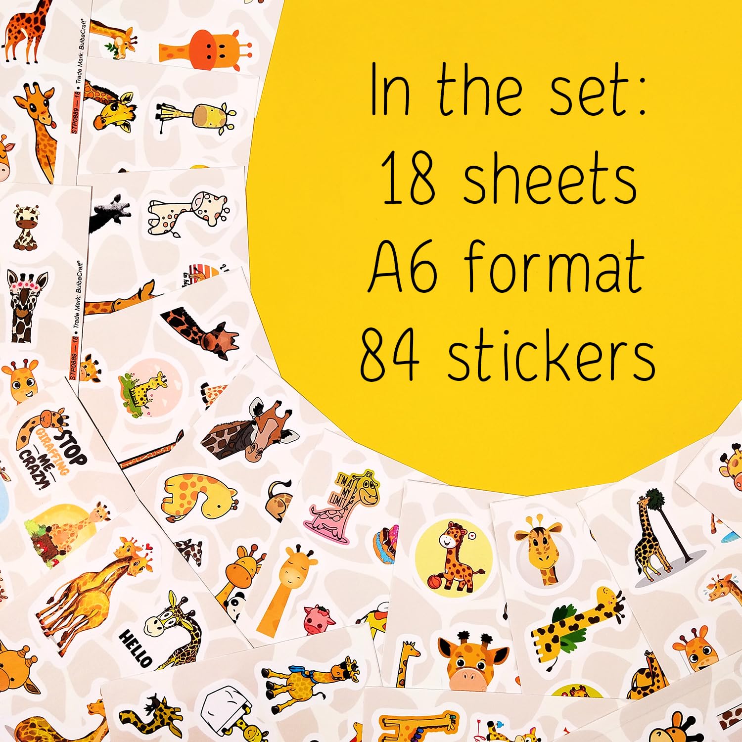 Giraffe Stickers For Water Bottle, Scrapbooking, Laptop Decals   Giraffe Party Favors, Decorations   Giraffe Stuff, Giraffe Item