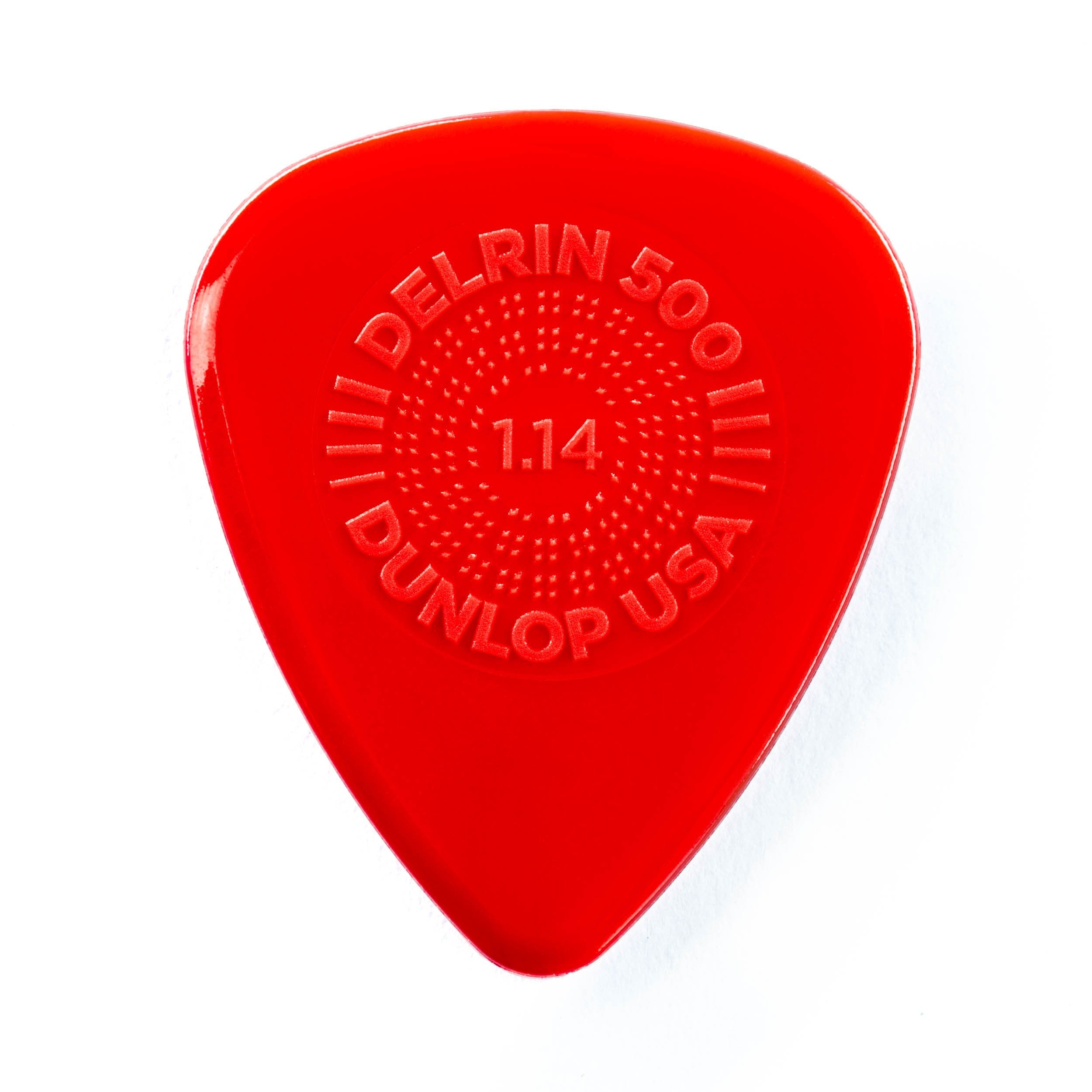 Jim Dunlop Delrin 500 Prime Grip 1.14Mm Guitar Picks (450R1.14)