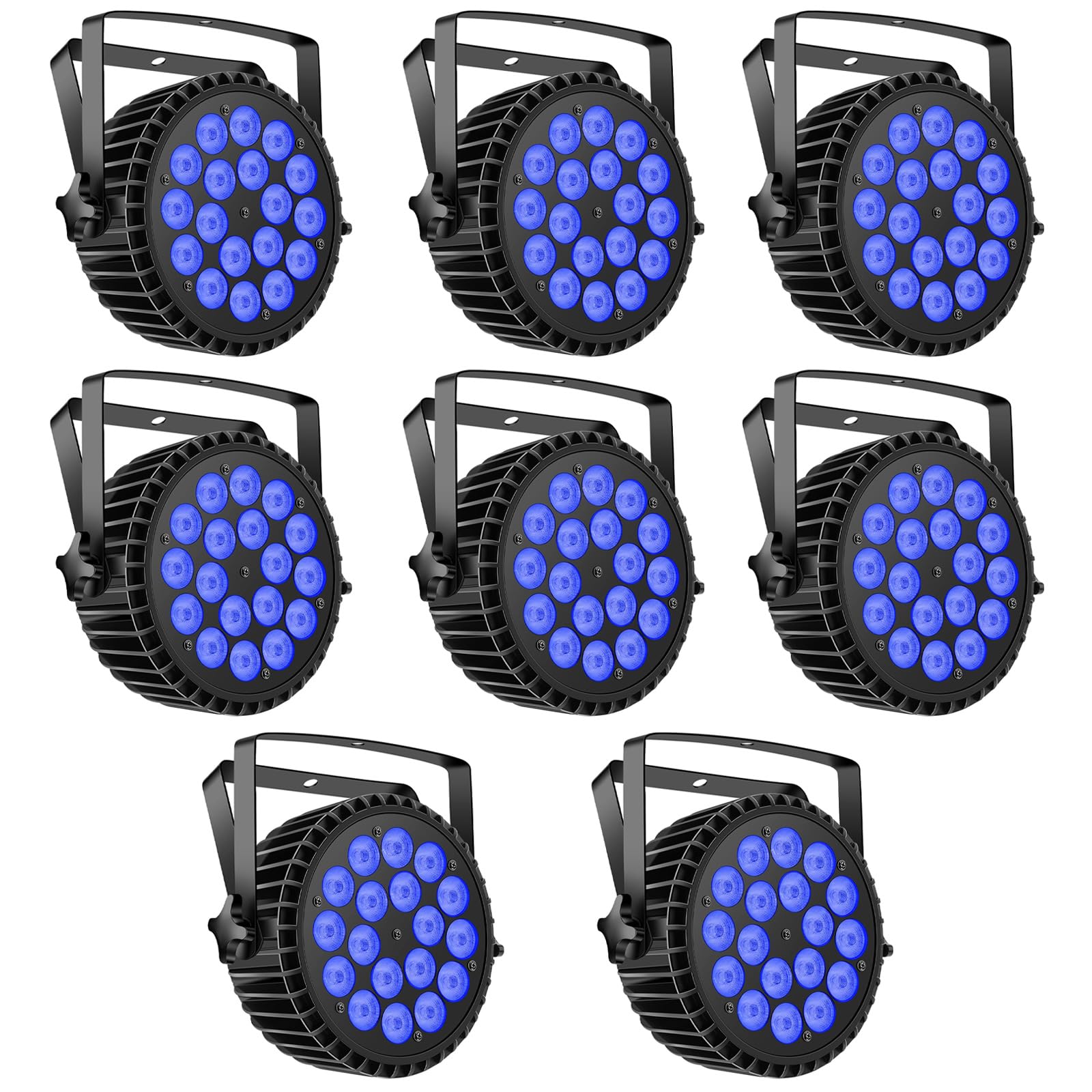 Par Lights Led Stage Lights, Uking 180W Rgbw 4 In 1 Uplights Stage Lighting Effect By Dmx And Sound Activated Control Wash Ligh
