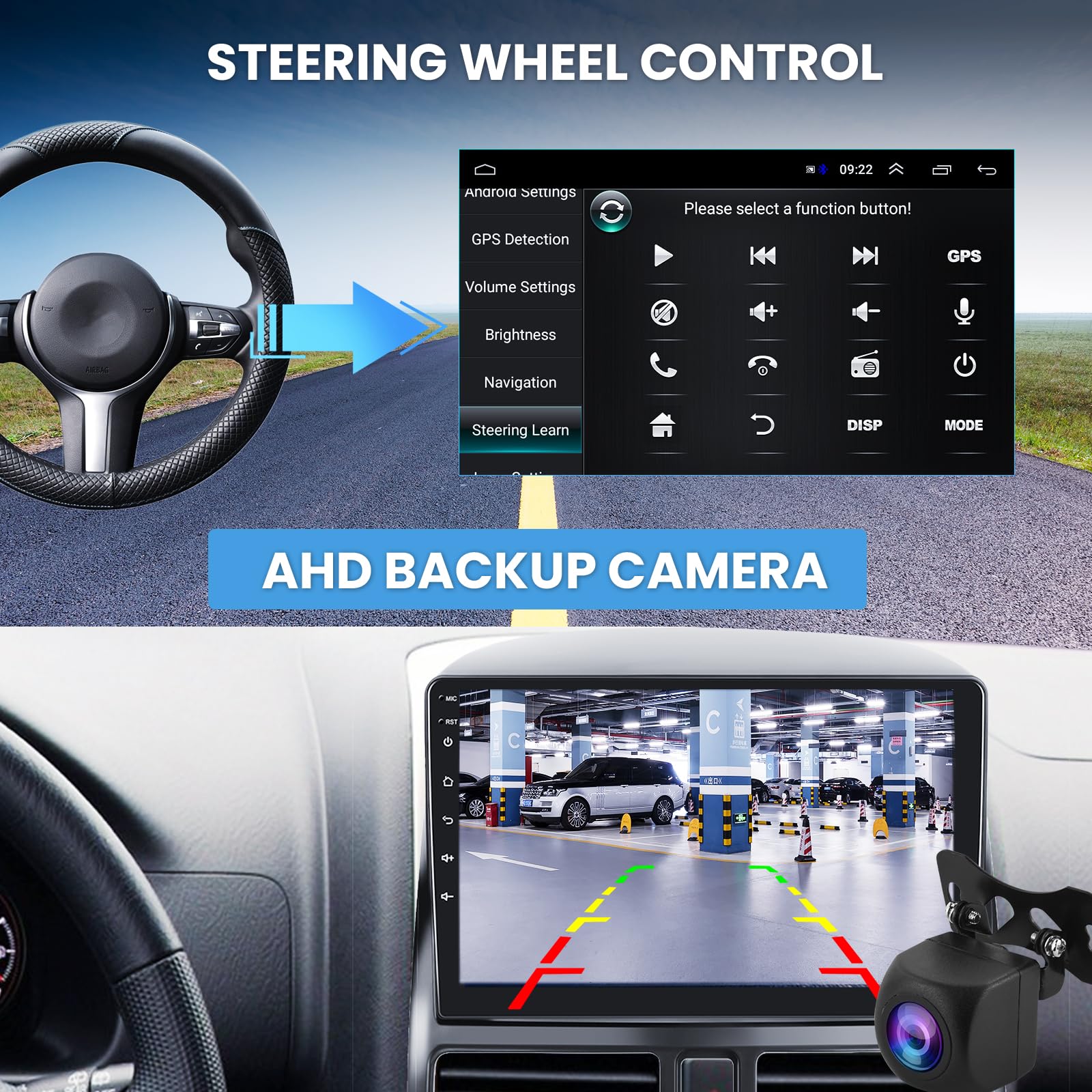 2G+64G Car Radio Stereo With Hifi Audio For Honda Crv 2002 2006, Wireless Carplay/Android Auto 9 Inch Hd Touch Screen Android 13 Gps Wifi Bluetooth Fm/Rds Hd Backup Camera