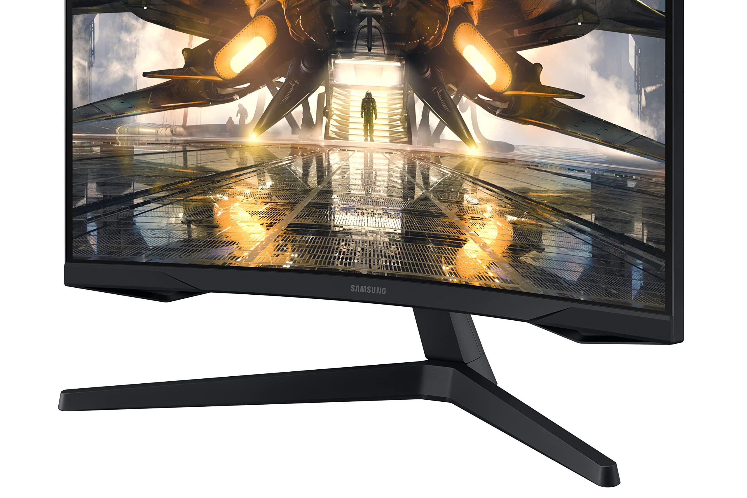 Samsung 27'' Odyssey G55A Qhd 165Hz 1Ms Freesync Curved Gaming Monitor With Hdr 10, Futuristic Design For Any Desktop (Ls27Ag550