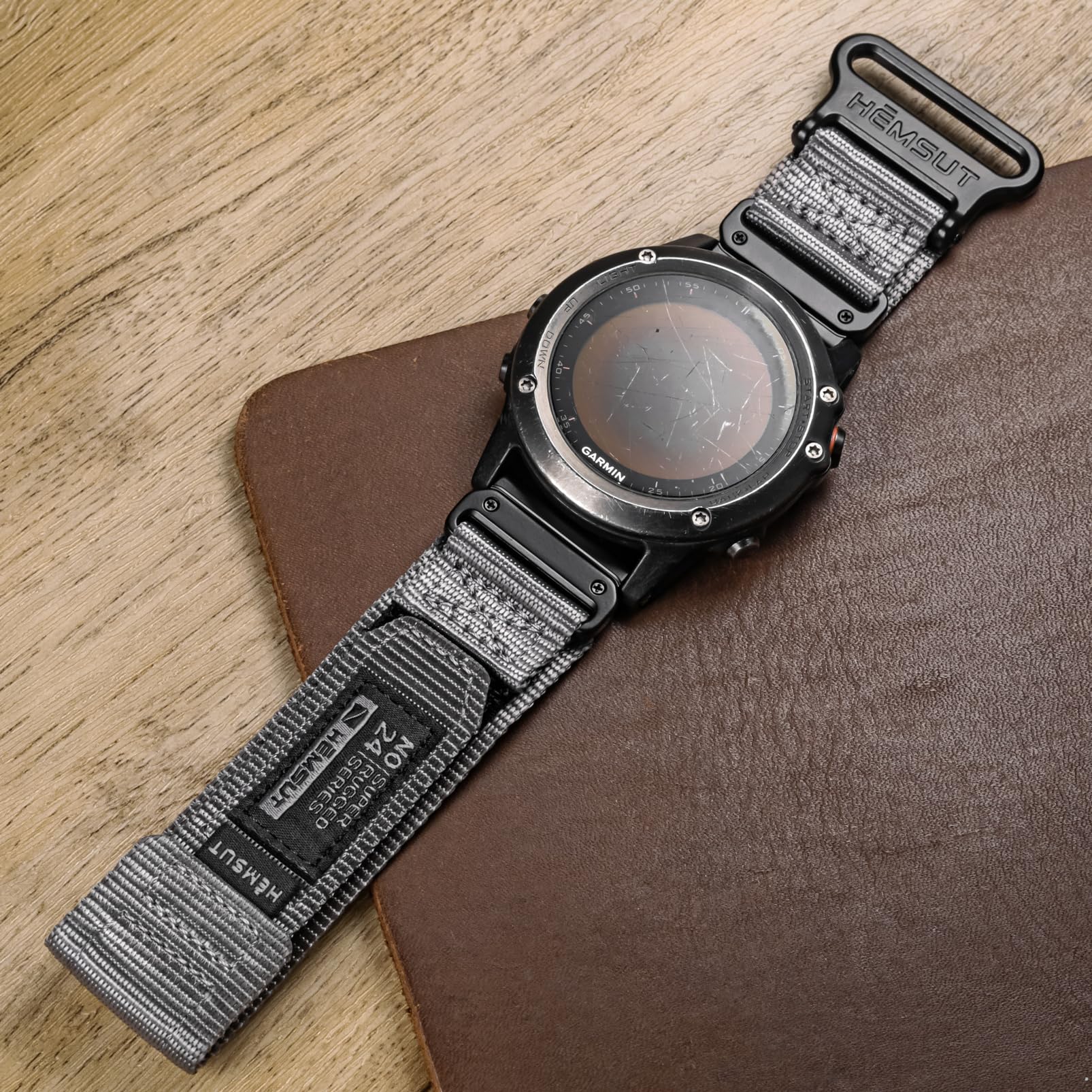 Compatible Fenix 5X Plus Bands Fenix 7X Sport Nylon Replacement Watch Strap For Garmin Fenix 5X/Fenix 5X Plus/Fenix 6X/Fenix 6X Pro/Fenix 3/Hr/Descent Mk1/D2 Delta Px/D2 Charlie