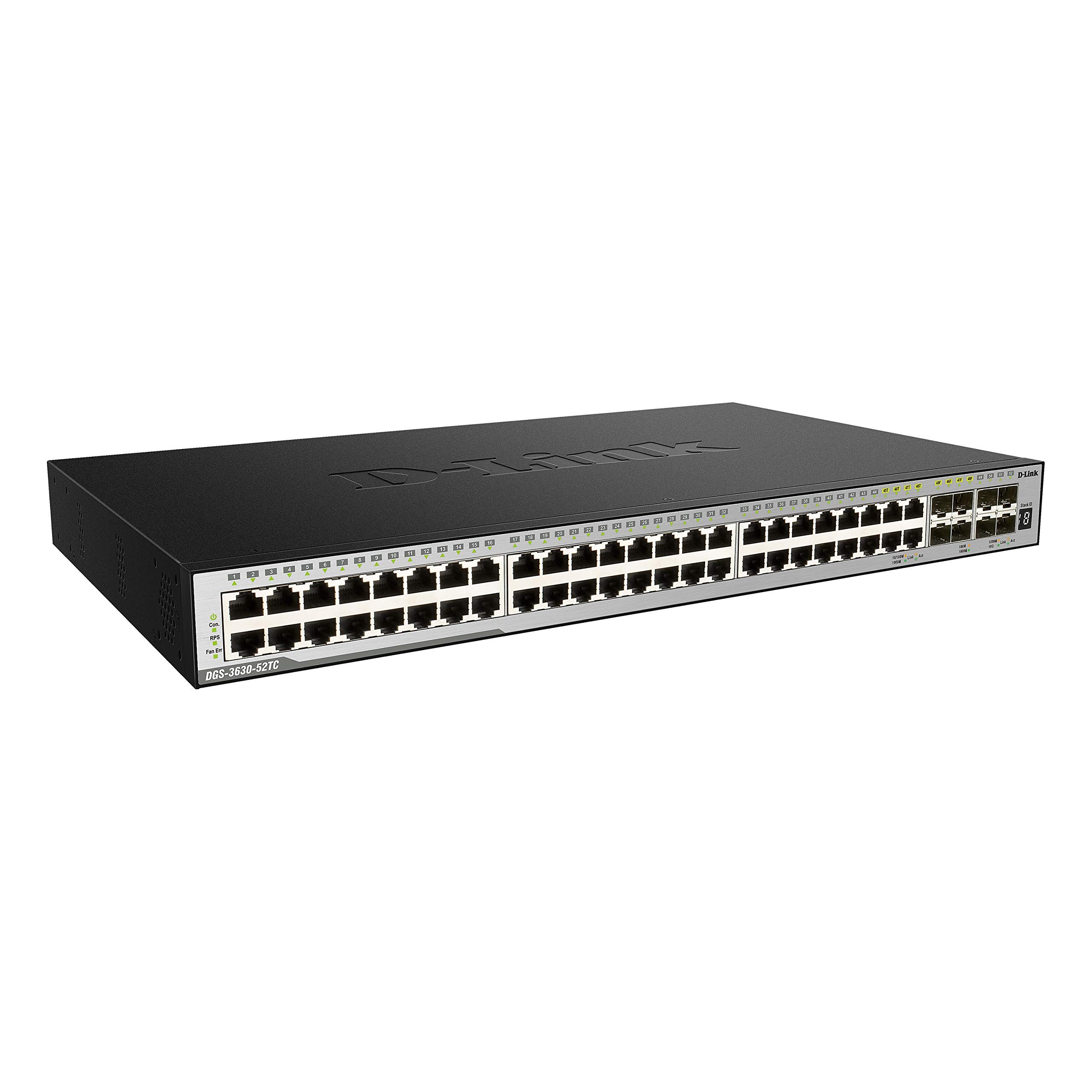 D Link 28 Port Gigabit Smart Managed Ethernet Switch | 44 Gbe + 4 Sfp Combo + 4 10G Sfp+ Ports | L3 | 6Kv Surge Protection (Dgs 