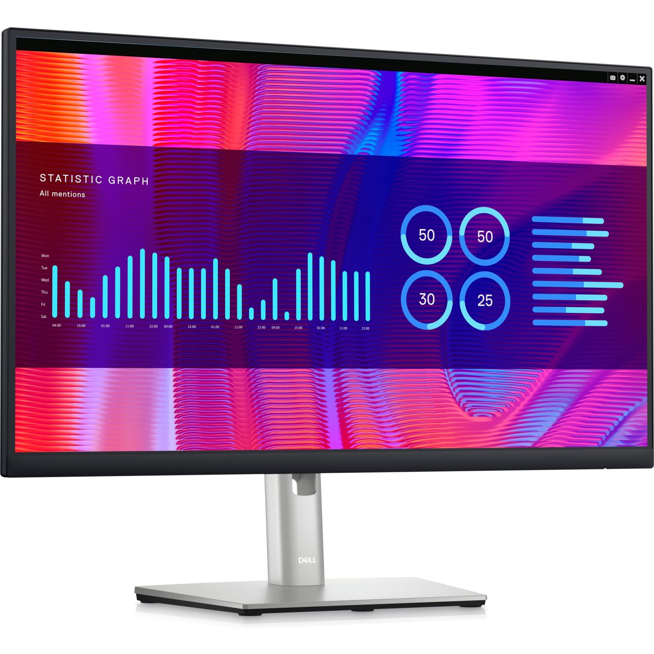 Dell P2423DE 23.8 QHD WLED LCD Monitor - 16:9 - Black, Silver