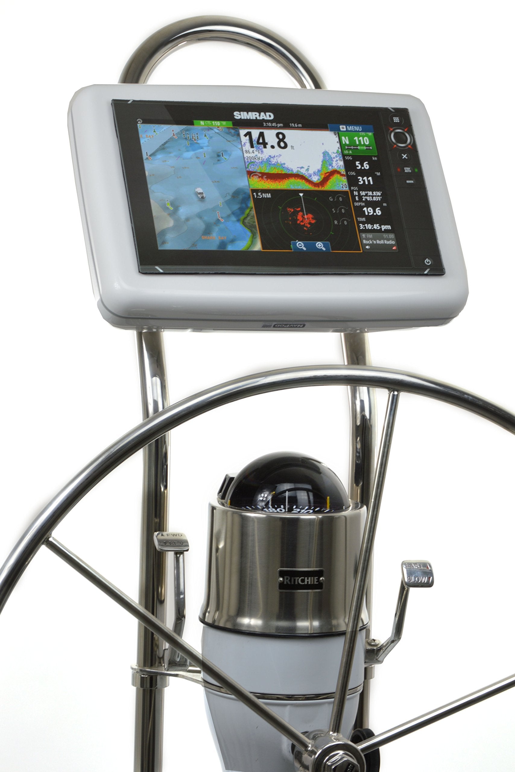 Navpod Gp1202 Sailpod Pre Cut For Simrad Nss12 Evo2/B&G Zeus2 12 For 9.5'' Wide Guard