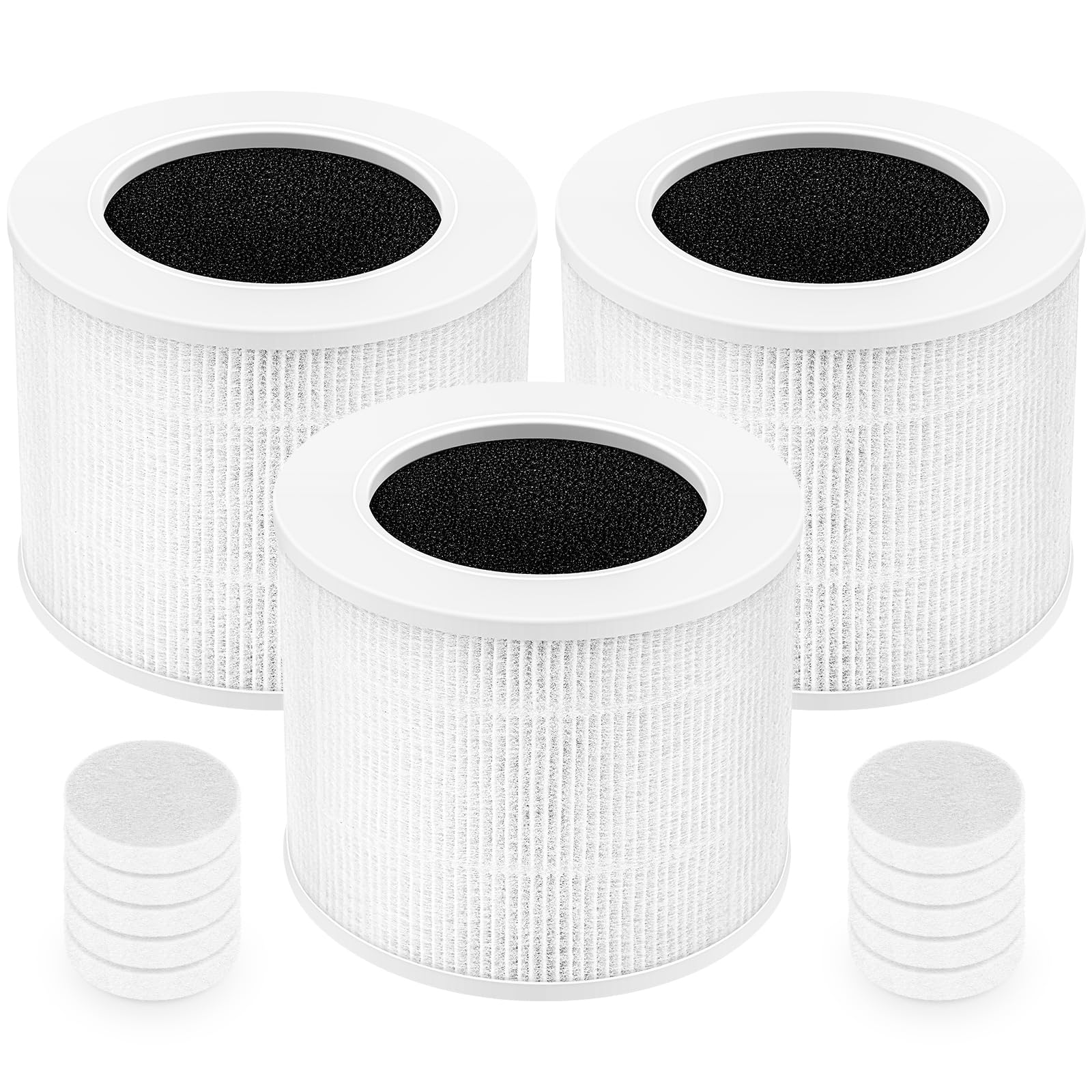 3 Pack Core Mini Replacement Filter Compatible With Levoit Core Mini Air Purifier, Core Mini P 3 In 1 H13 True Hepa Air Filter,