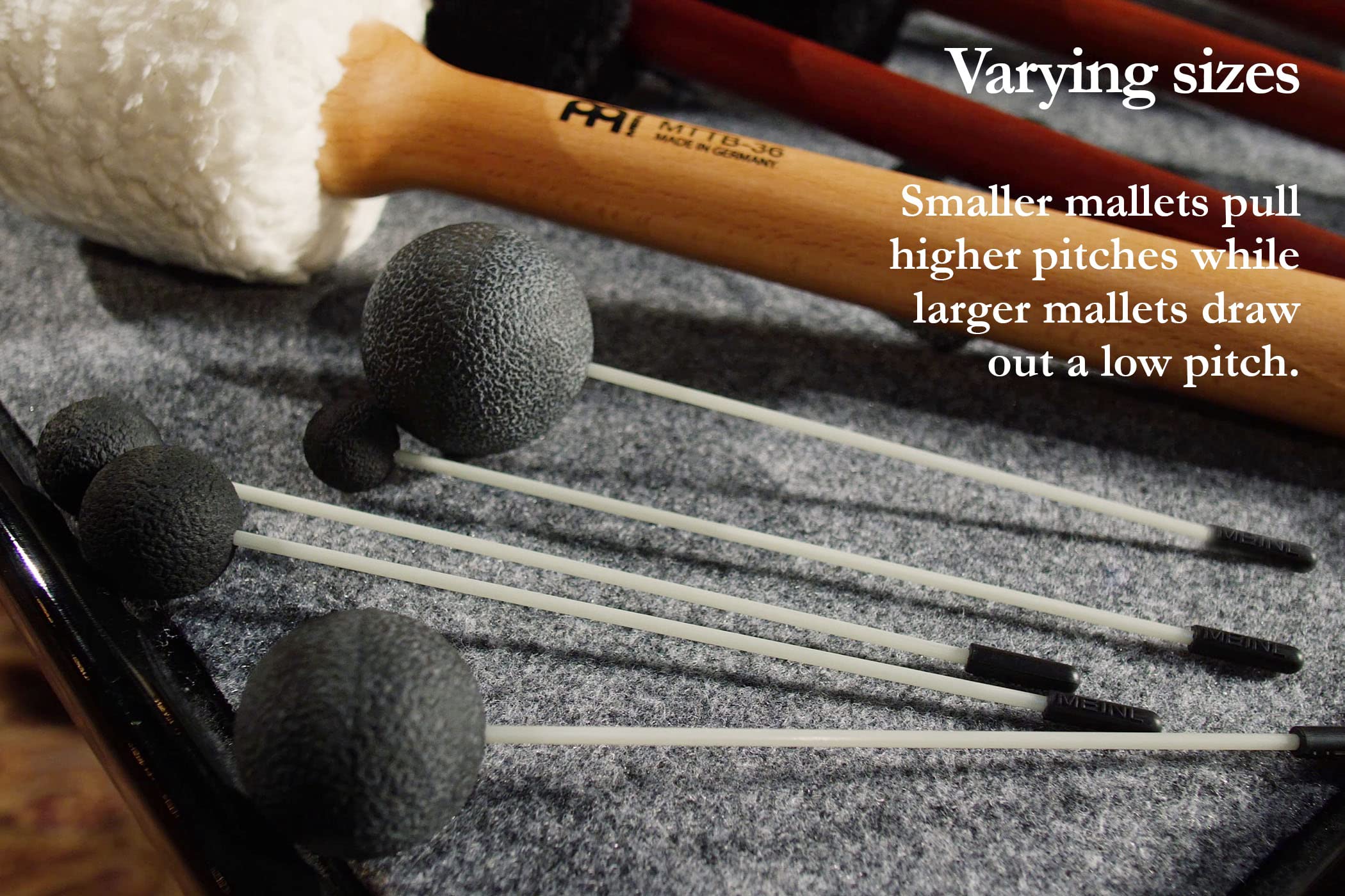 Gong Resonant Mallet, Produces Whale Singing, Atmospheric Sound Effects With Rubber Ball Head   For Meditation, Sound Baths Or Y