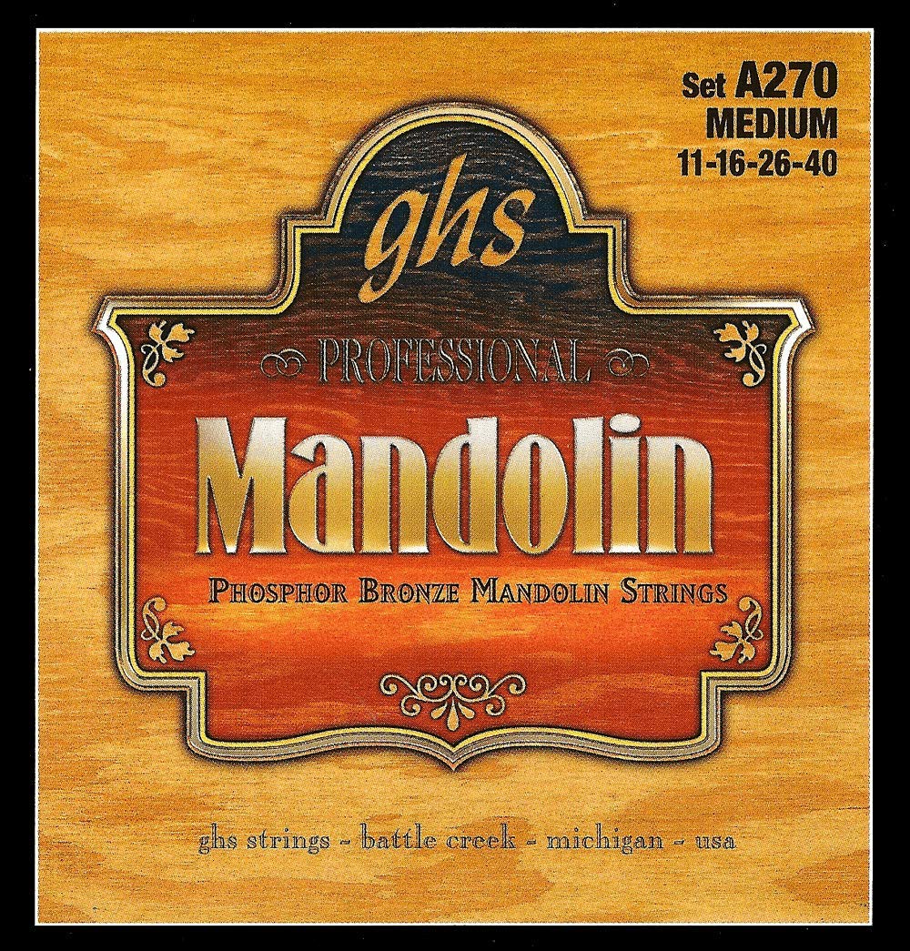 Ghs Strings A270 Phosphor Bronze Mandolin Strings, Medium (.011 .040)