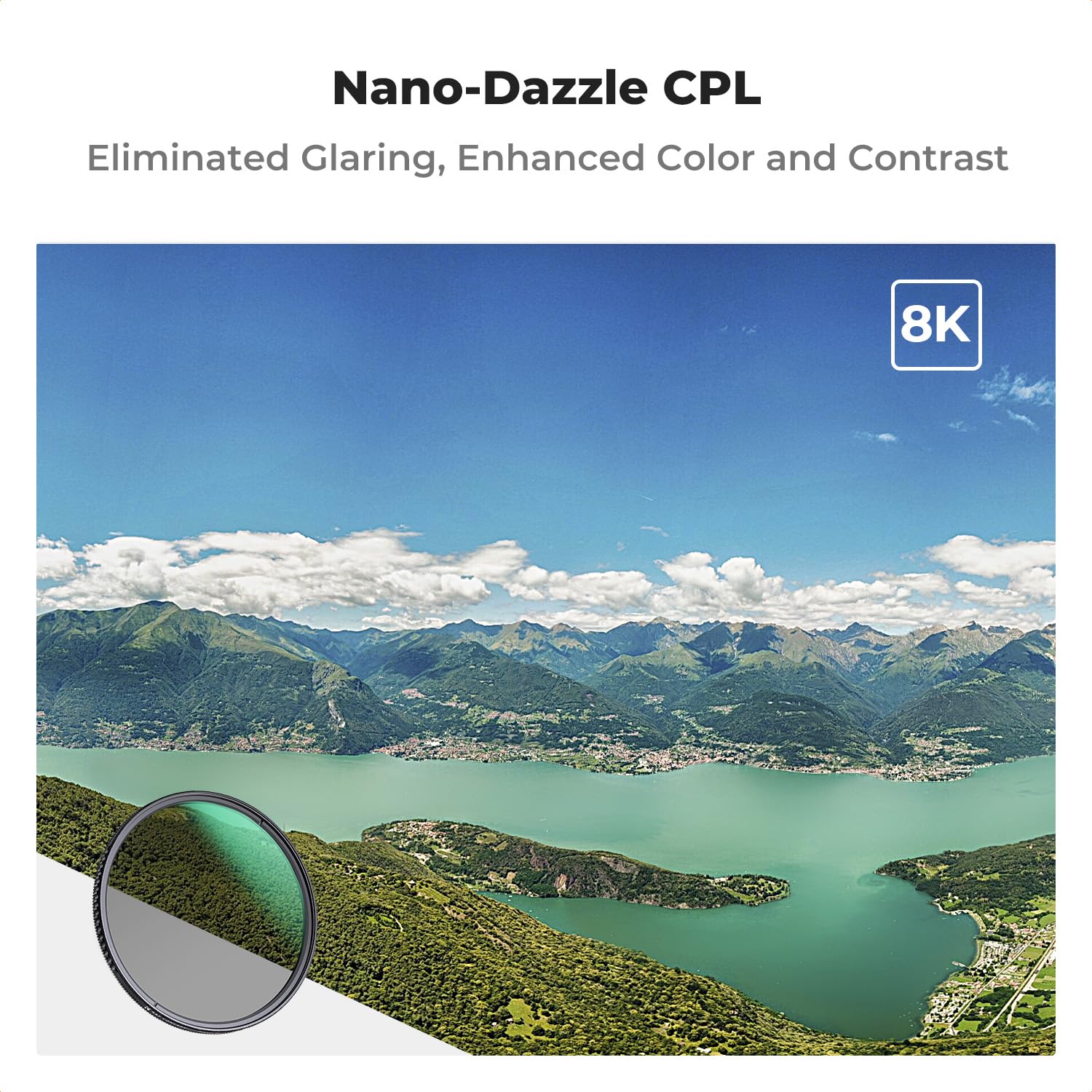 49Mm Circular Polarizers Filter, K&F Concept Waterproof Circular Polarizing Filter With 24 Multi Layer Coatings Cpl Filter For 4