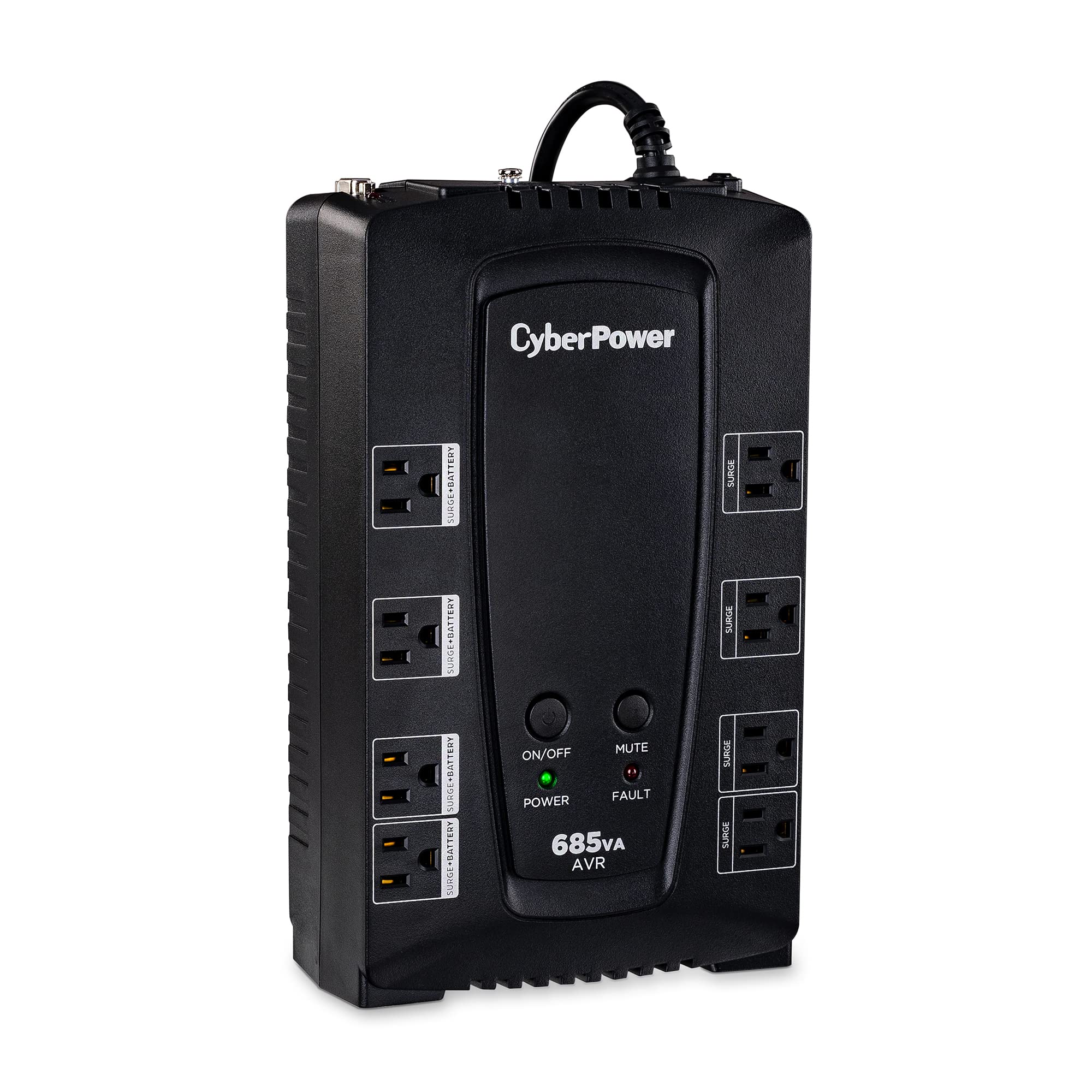 Cyberpower Cp685Avrg Avr Ups System, 685Va/390W, 8 Outlets, Compact