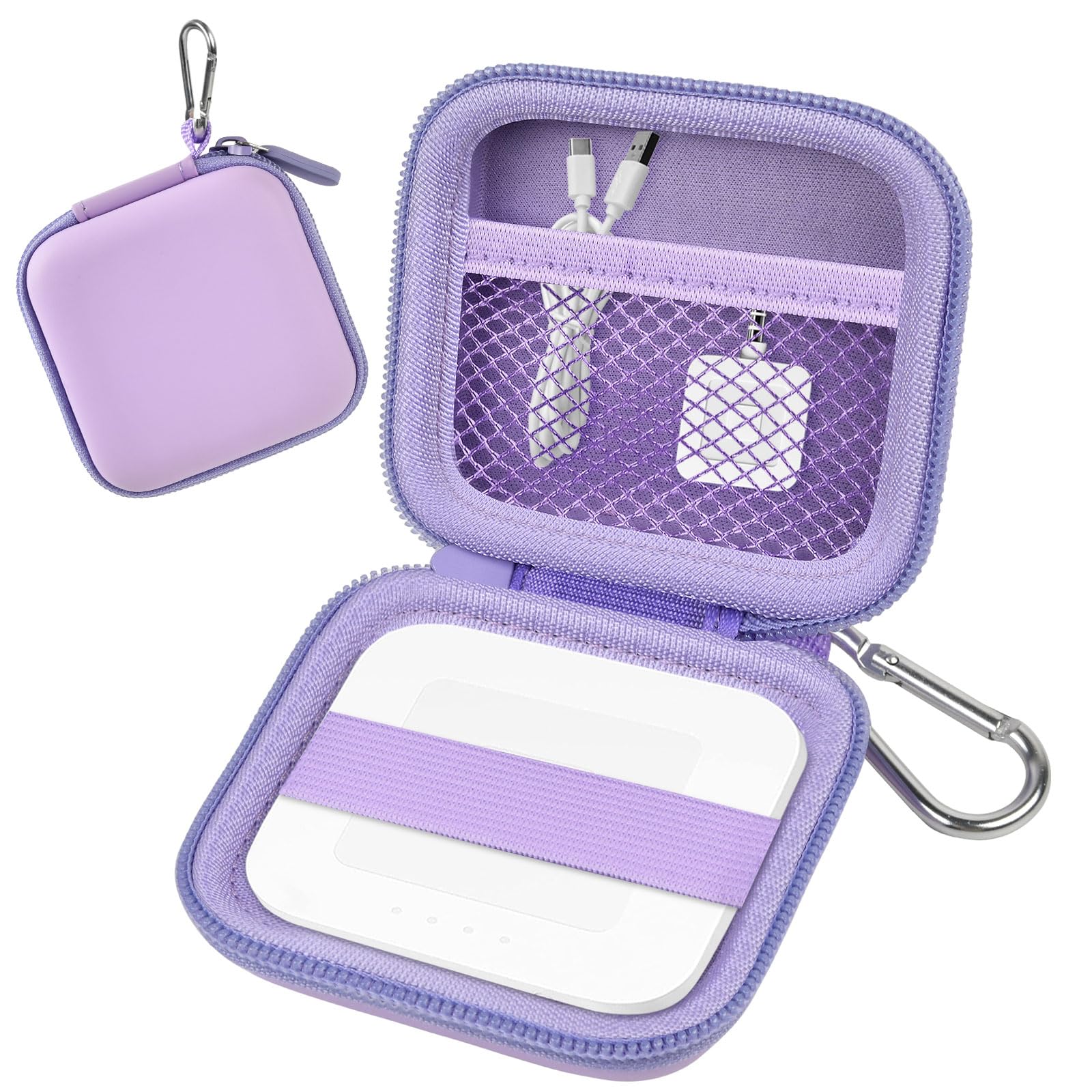 Chip Card Reader Scanner Case, Hard Carrying Bag Holder Fits Square A Sku 0485 Contactless And Chip Reader With Usb Charge Cable