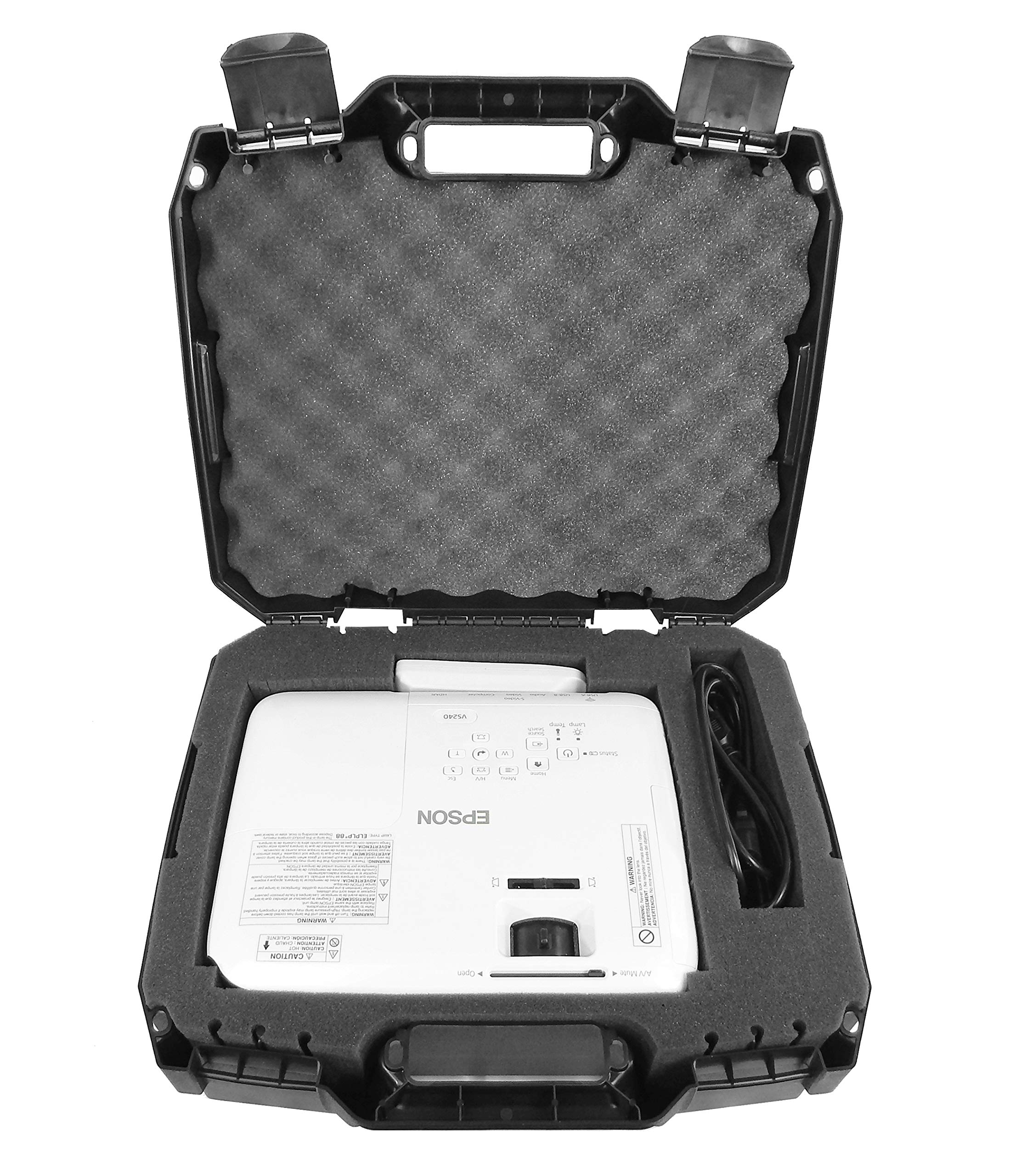 CASEMATIX Home Video Projector Hard Case Compatible with PowerLite and Home Cinema DLP WXGA 1080p 3D Projectors for Select Model