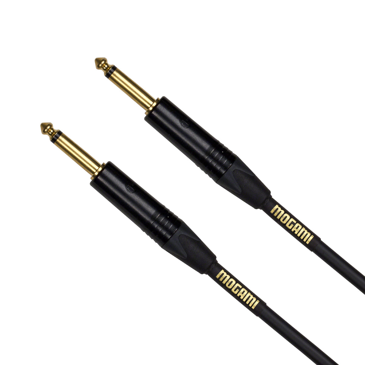 Mogami Gold Instrument 10 Guitar Instrument Cable, 1/4' Ts Male Plugs, Gold Contacts, Straight Connectors, 10 Foot