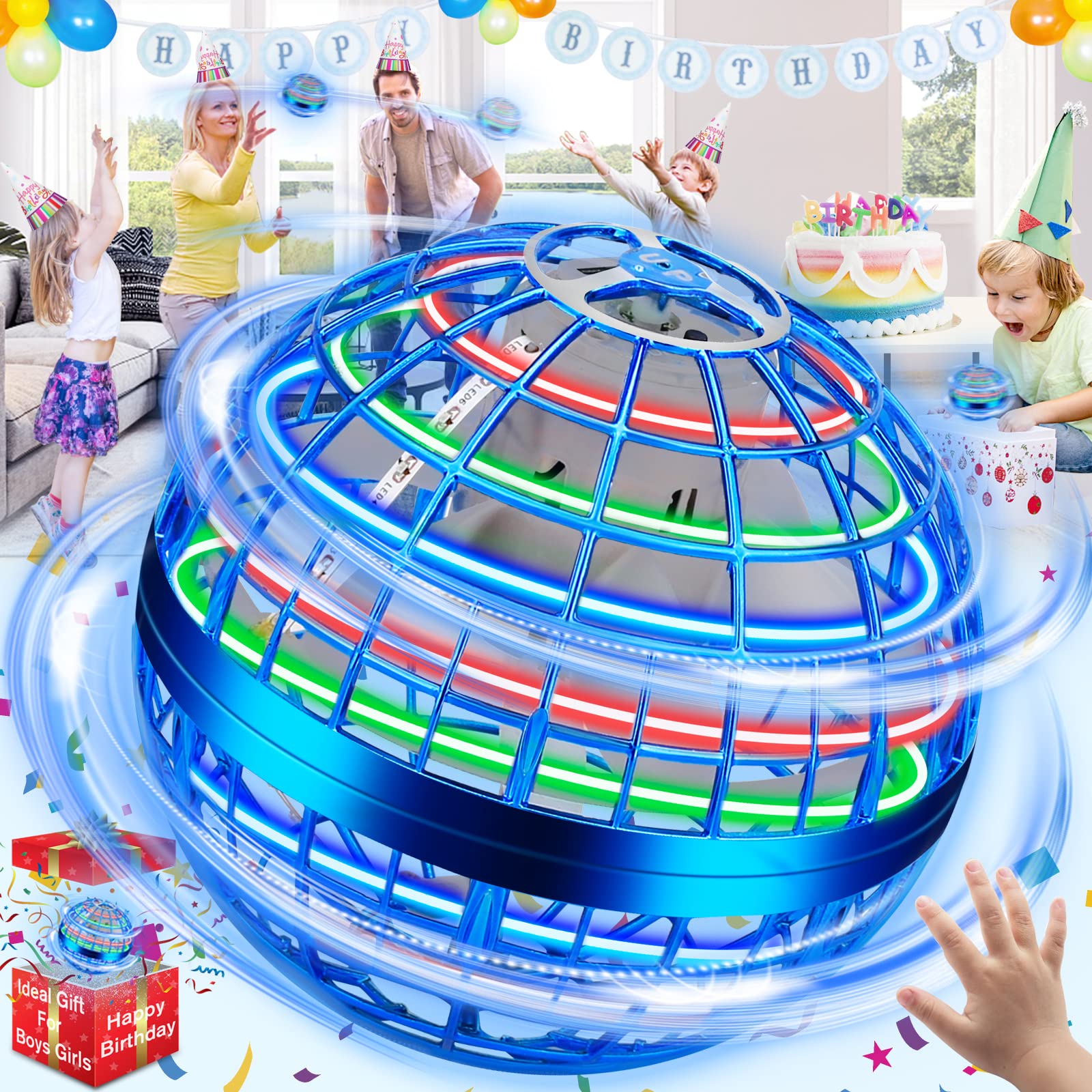 Vantexi Flying Orb Ball Toy2023 Upgraded Magic Flying Orb Toy With Led Light 360Arotatingboomerang Flying Space Ball Toys Indoor