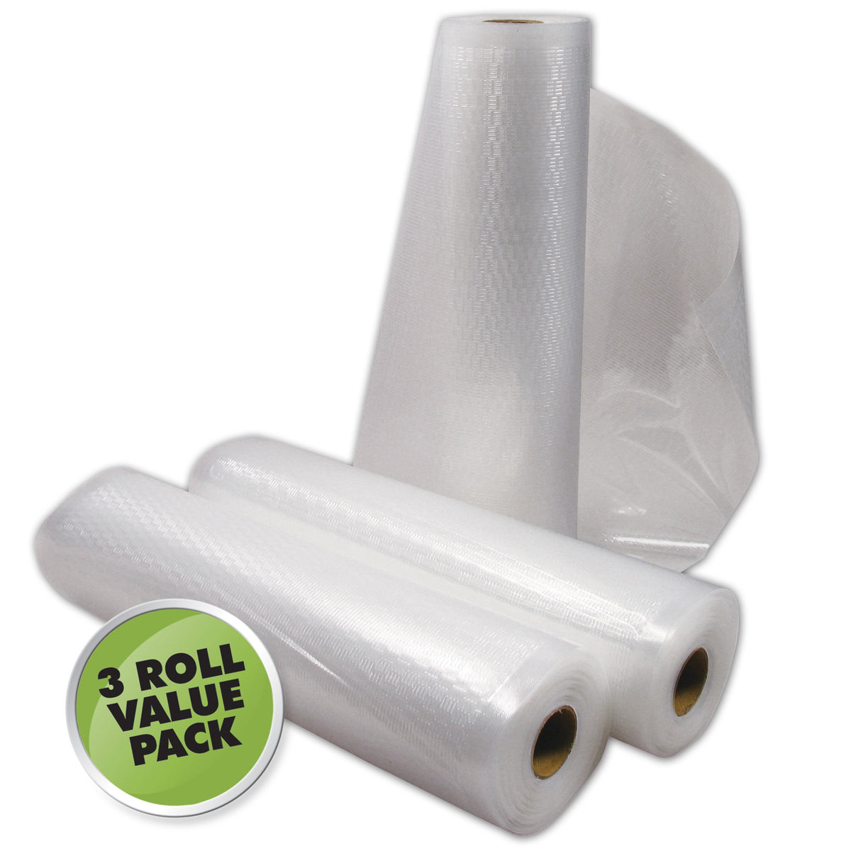 Weston Vacuum Sealer Bags Roll (Pack Of 3), 11 Inchx18 Feet, Clear