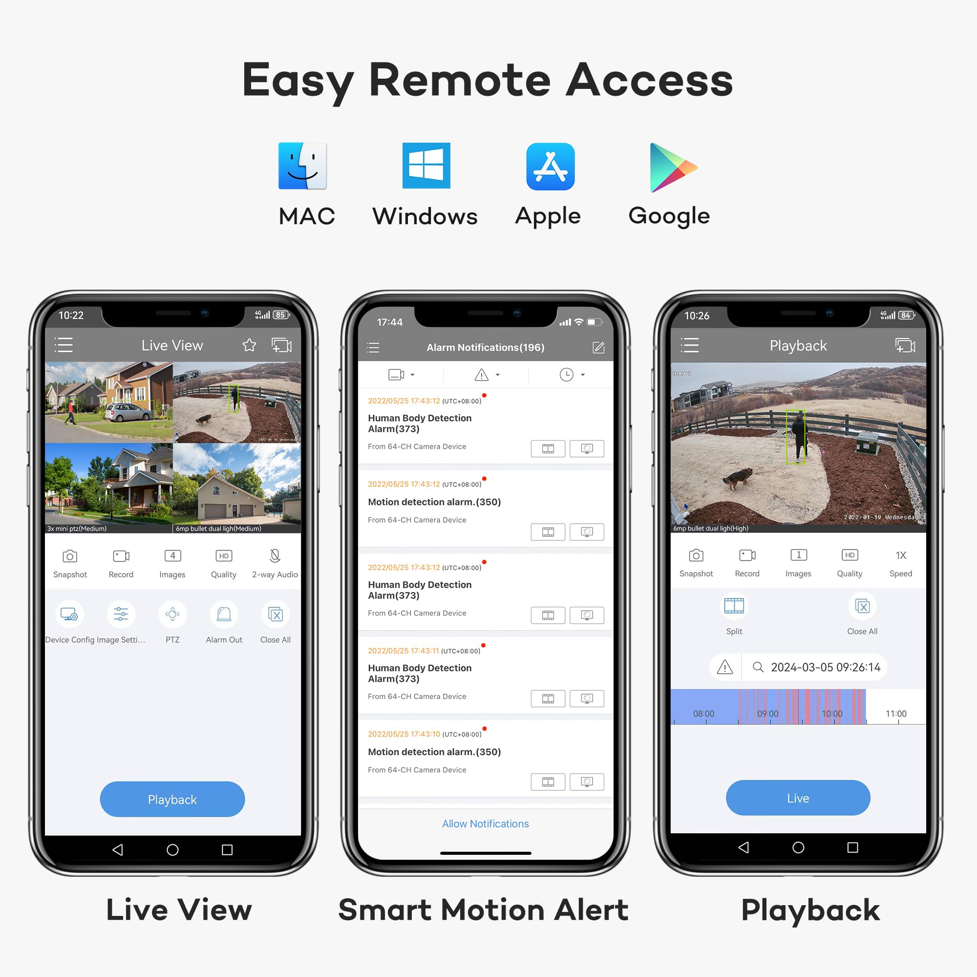 Onwote 2 Way Audio Wired 4K Poe Security Camera System, Ai Human Vehicle Detection Trigger Color Night Vision, 4* 8Mp 125� Wide View Angle Ip Cameras, 8 Channel Nvr 2Tb, Two Way Talk Cctv Kit For Home
