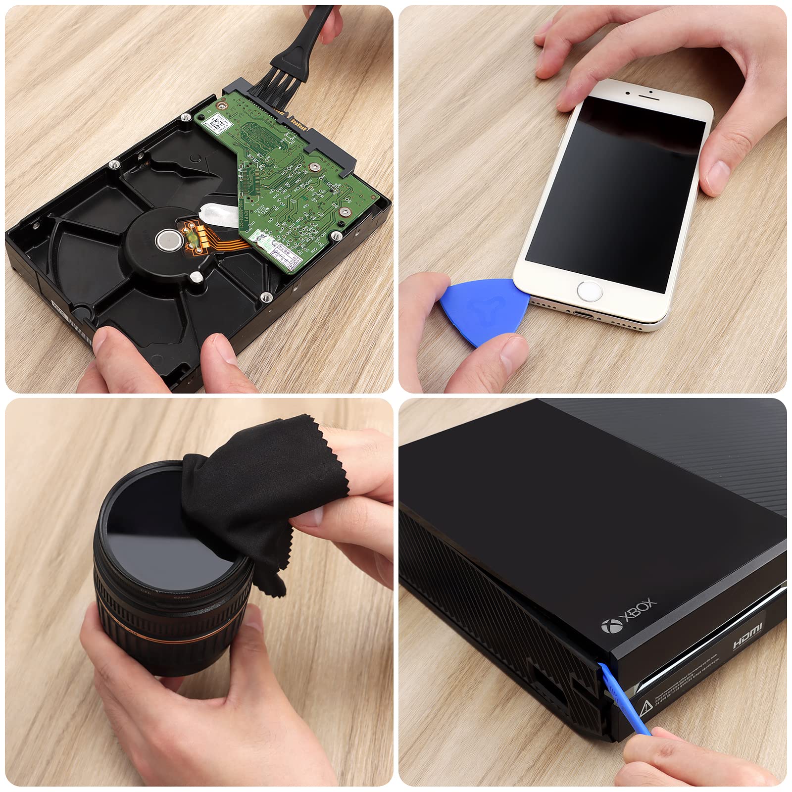 Strebito Spudger Pry Tool Kit 12 Piece Opening Tool, Metal & Plastic Spudger Tool Kit, Prying Cleaning & Open Tool For Iphone, L