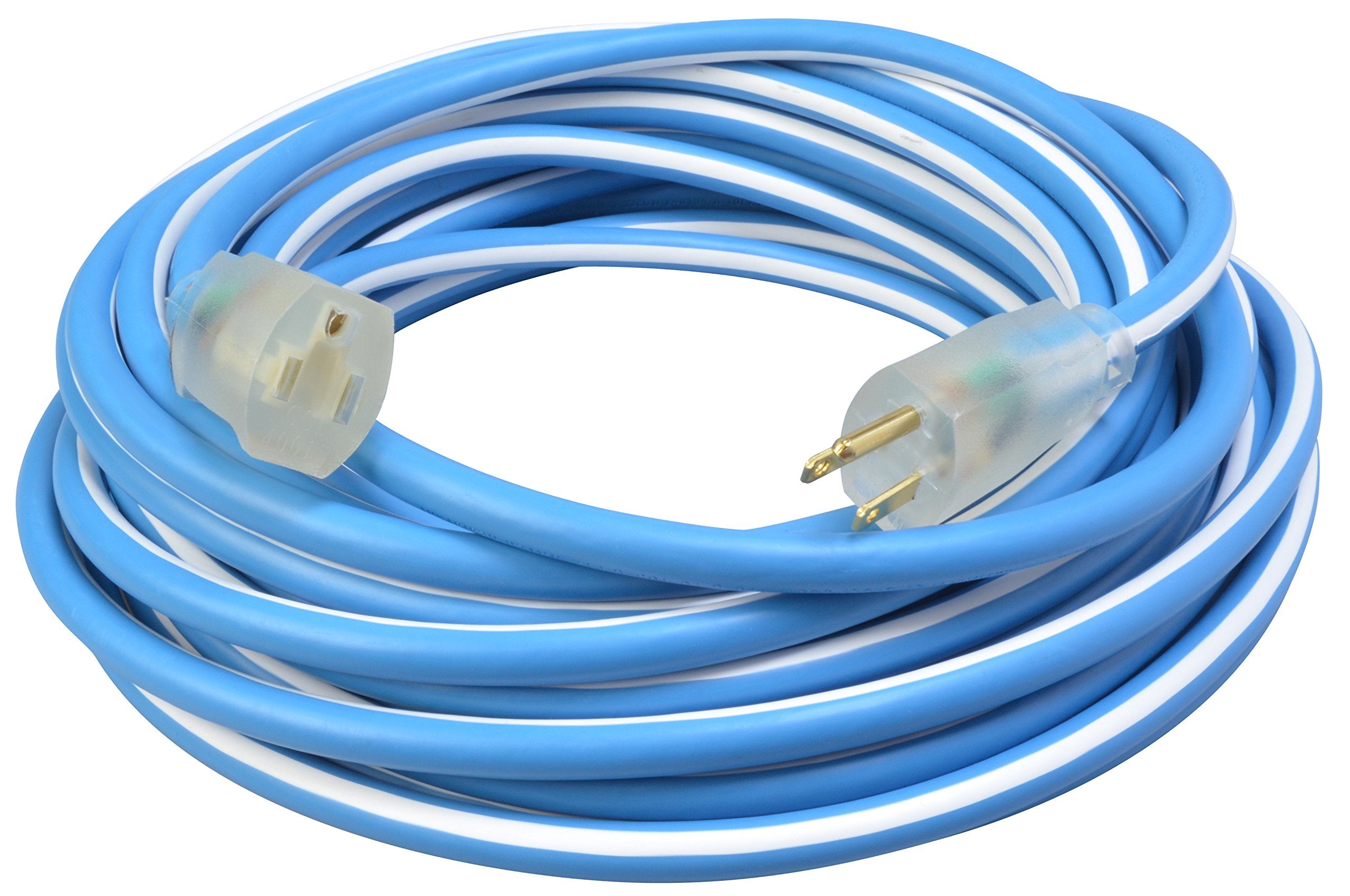 Southwire 1639Sw0061 12/3 100' Sjeow Supreme Extension Cord, Blue/White