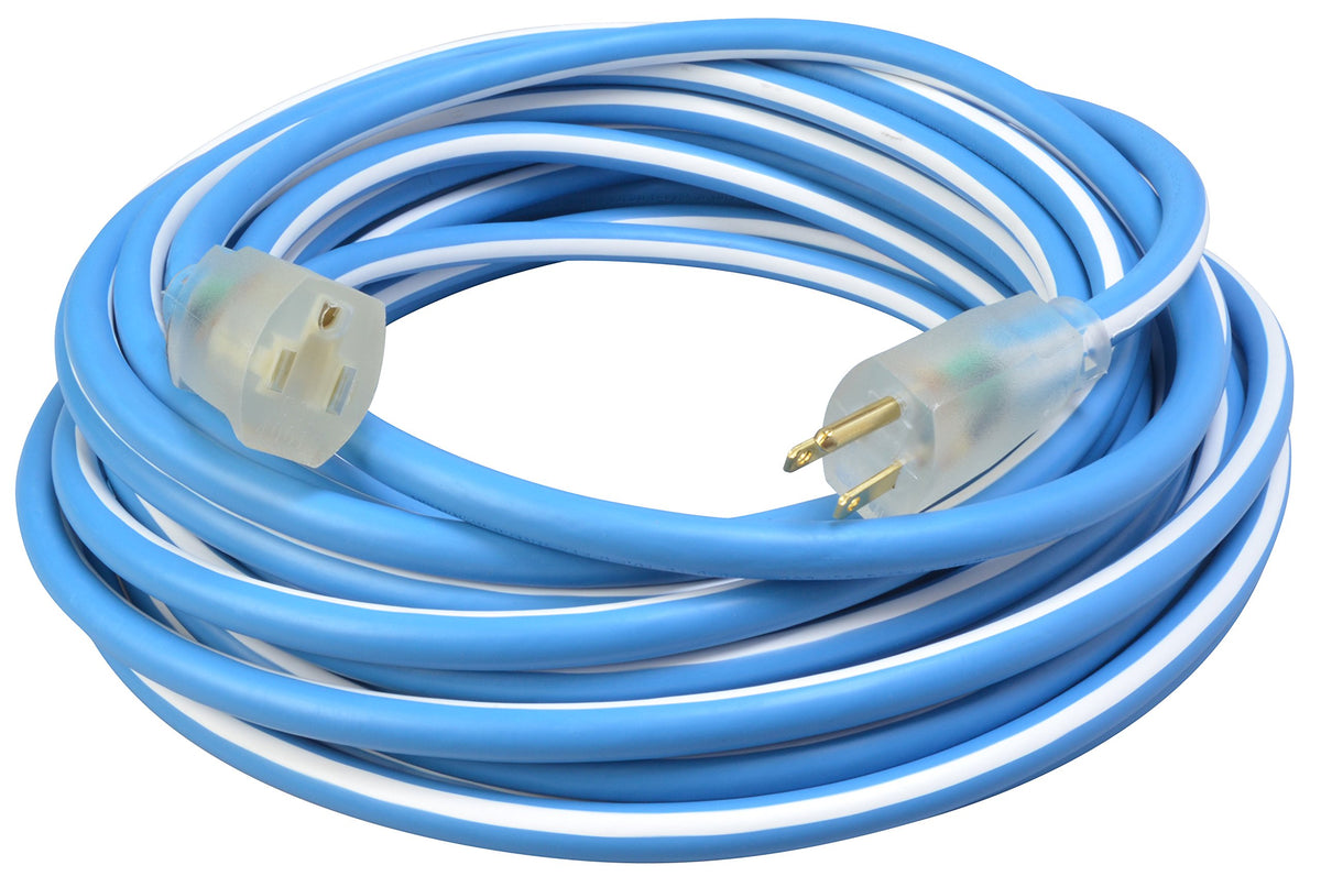 Southwire 1438Sw0061 14/3 50' Sjeow Supreme Extension Cord; Blue/White